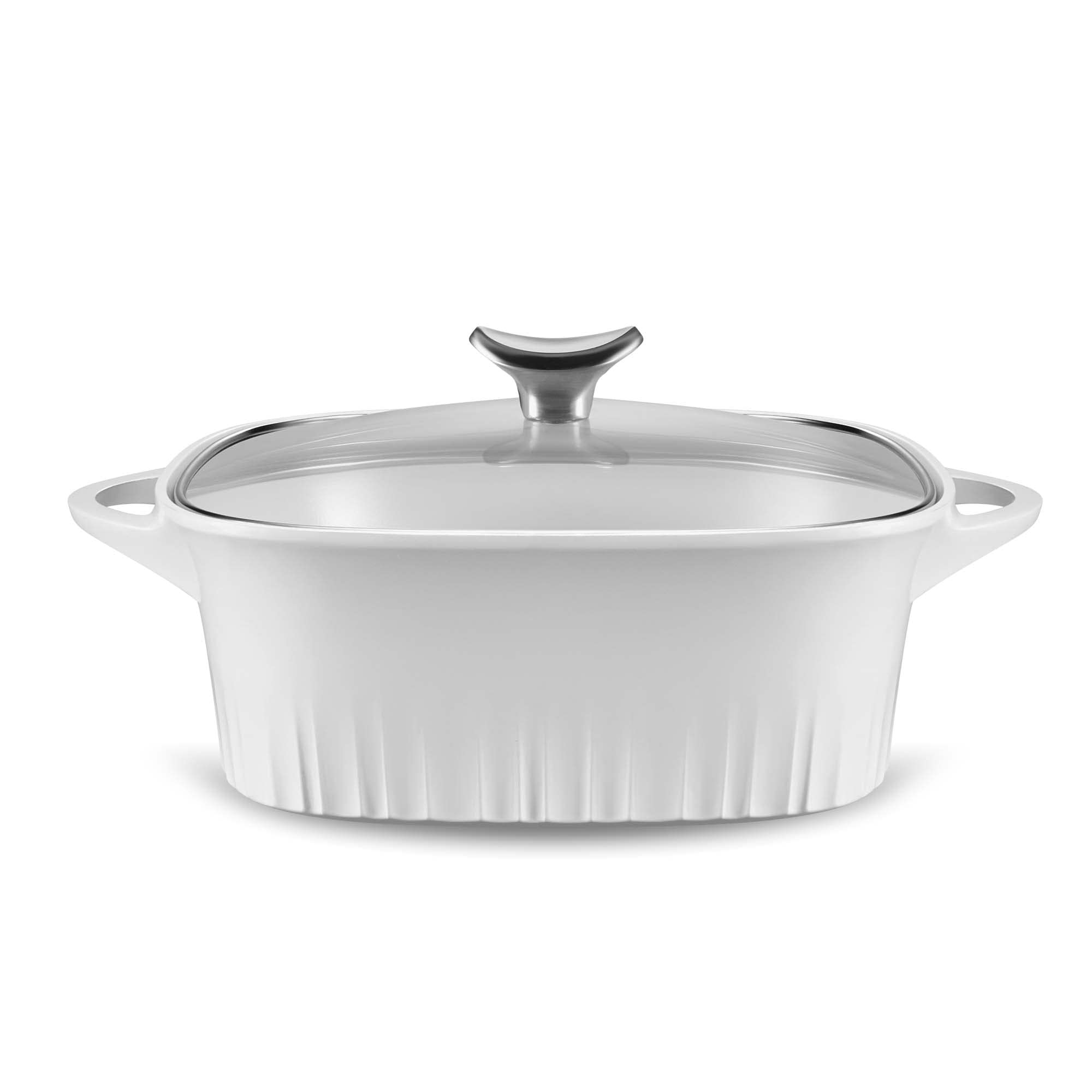 Corningware, Non-Stick 3.2 Quart Quickheat Roaster With Lid, Lightweight Roaster, Ceramic Non-Stick Interior Coating For Even He