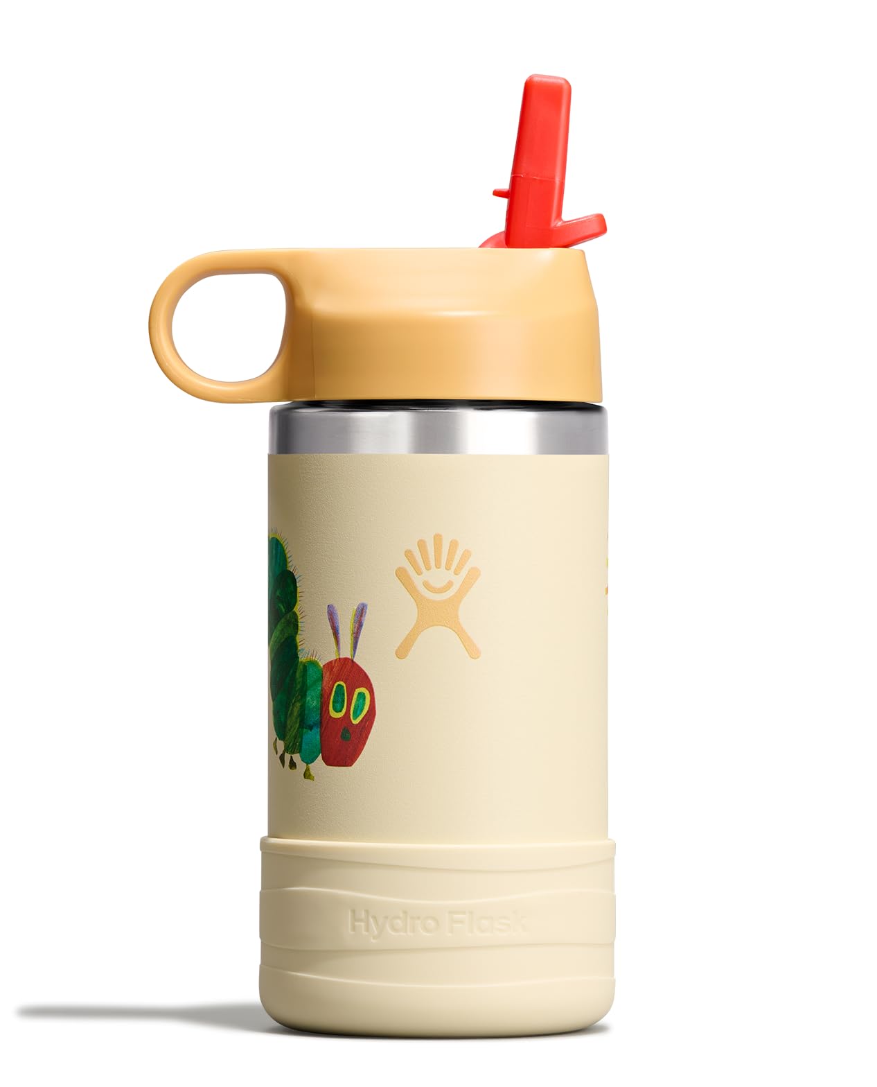 Hydro Flask Kids Water Bottle for School - Stainless Steel and Insulated with Straw Cap - 12 Oz World of Eric Carle Caterpillar