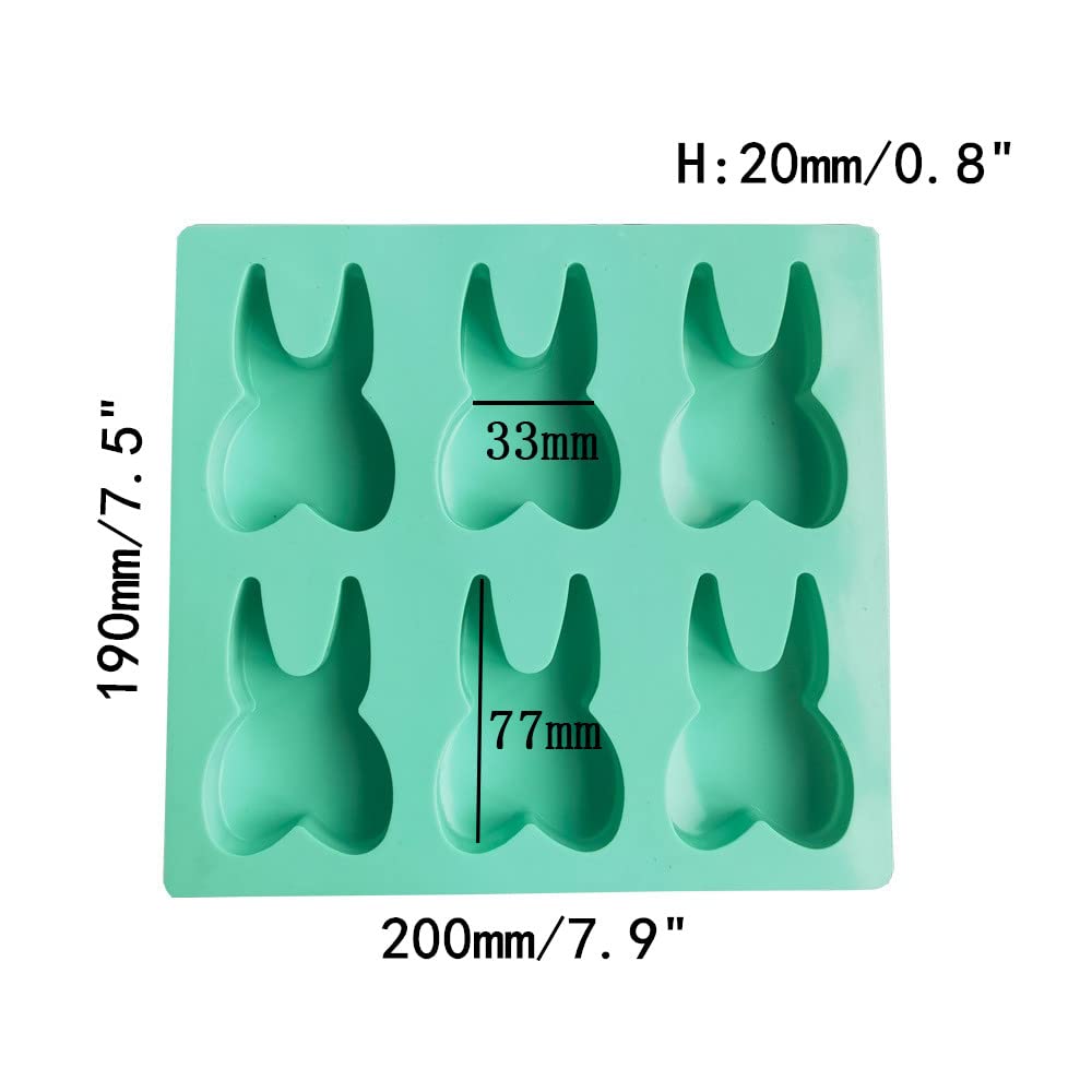 Dd-Life 3 Pcs Tooth Silicone Mold Teeth Shape Novelty Ice Cube Tray Chocolate Mold Candy Mold Mini Soap Mold Cake Baking Pan(1Bl