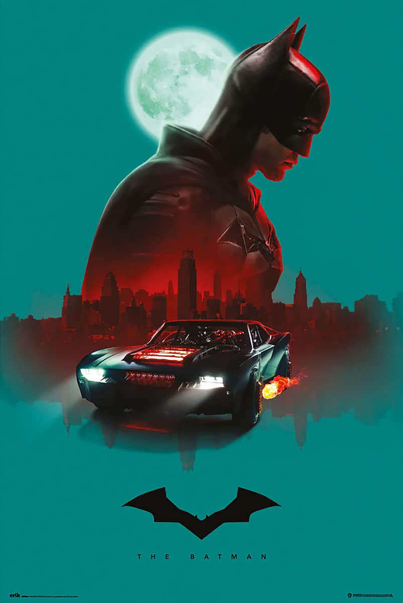 Grupo Erik Official The Batman Poster - 35.8 X 24.2 Inches / 91 X 61.5 Cm - Batman Poster - Shipped Rolled Up - Cool Posters - A
