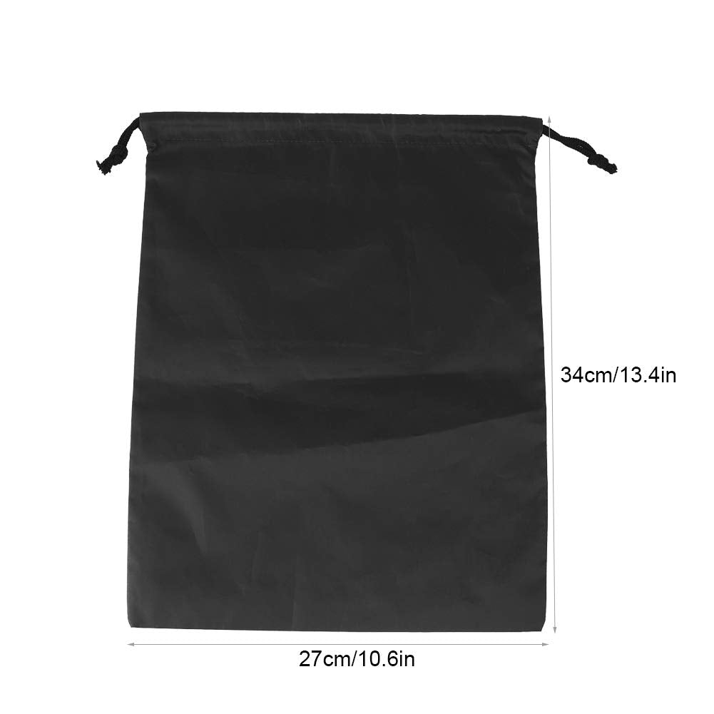 Yasashi Nylon Drawstring Storage Bags Proof Storage Bags For Shoes Clothes Organizer(Black)