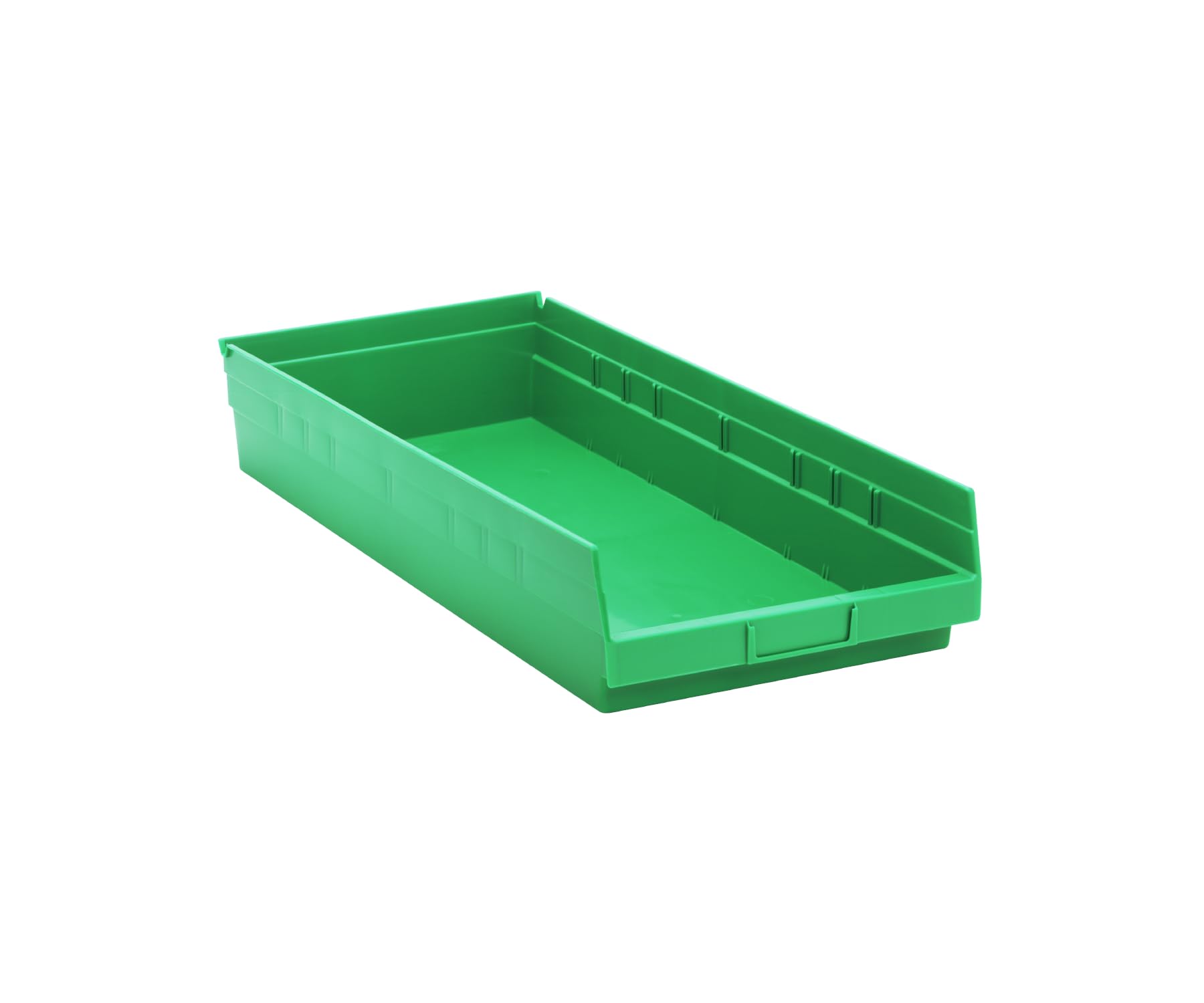 Quantum Storage Systems Quantum Storage Qsb116Gn 6-Pack 4'' Hanging Plastic Shelf Bin Storage Containers, 23-5/8'' X 11-1/8'' X