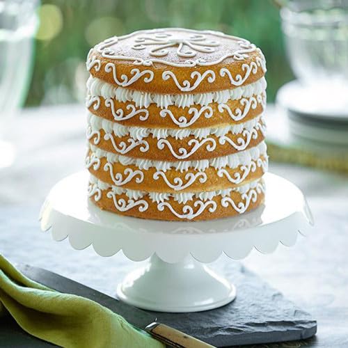 Wilton 5-Piece Layer Cake Pan Set, 6-Inch Steel, Gray - Model 2105-0112