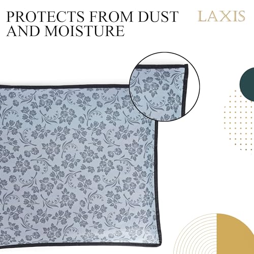 Homfil Brand - Laxis Non-Woven Printed Single Saree Cover, Saree Bag Pack Of 10Pcs, Transparent Saree Covers With Zip, Saree Cov