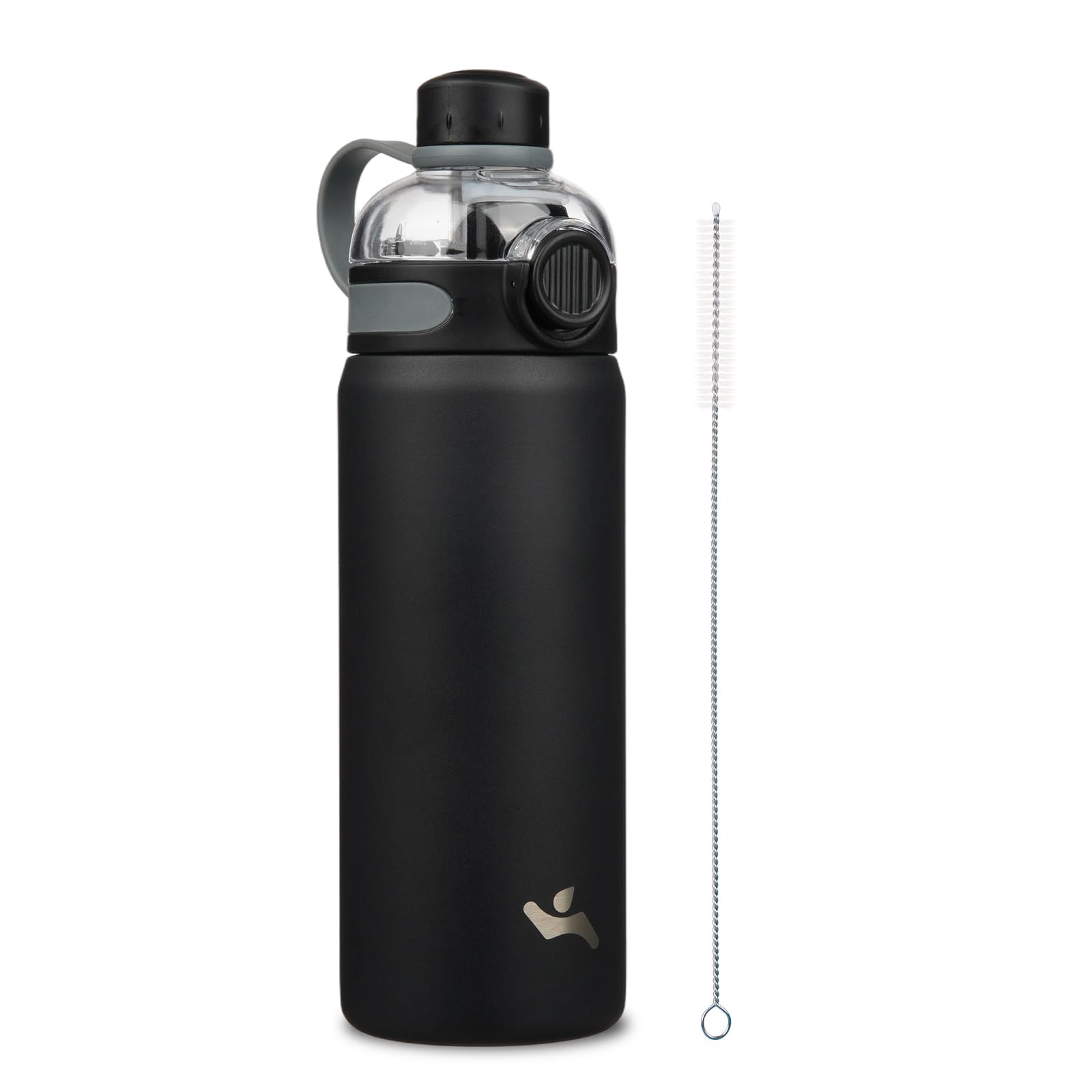 Konokyo 24 oz Insulated Stainless Steel Water Bottle with Straw Lid