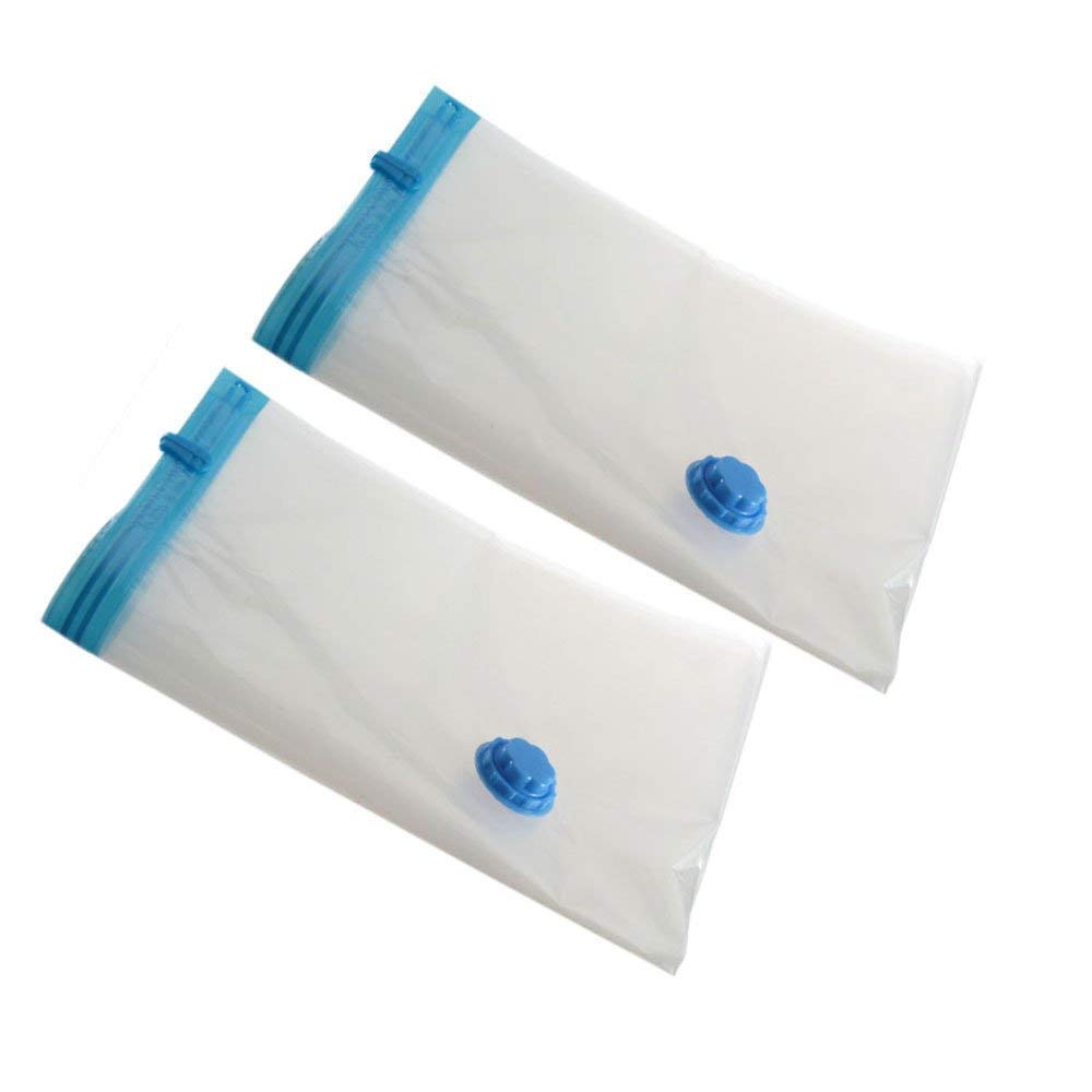 Tokezo Set Of 2 Ziplock Blanket Vacuum Storage Air Compression Bag Reusable Travel Bag(50X60)