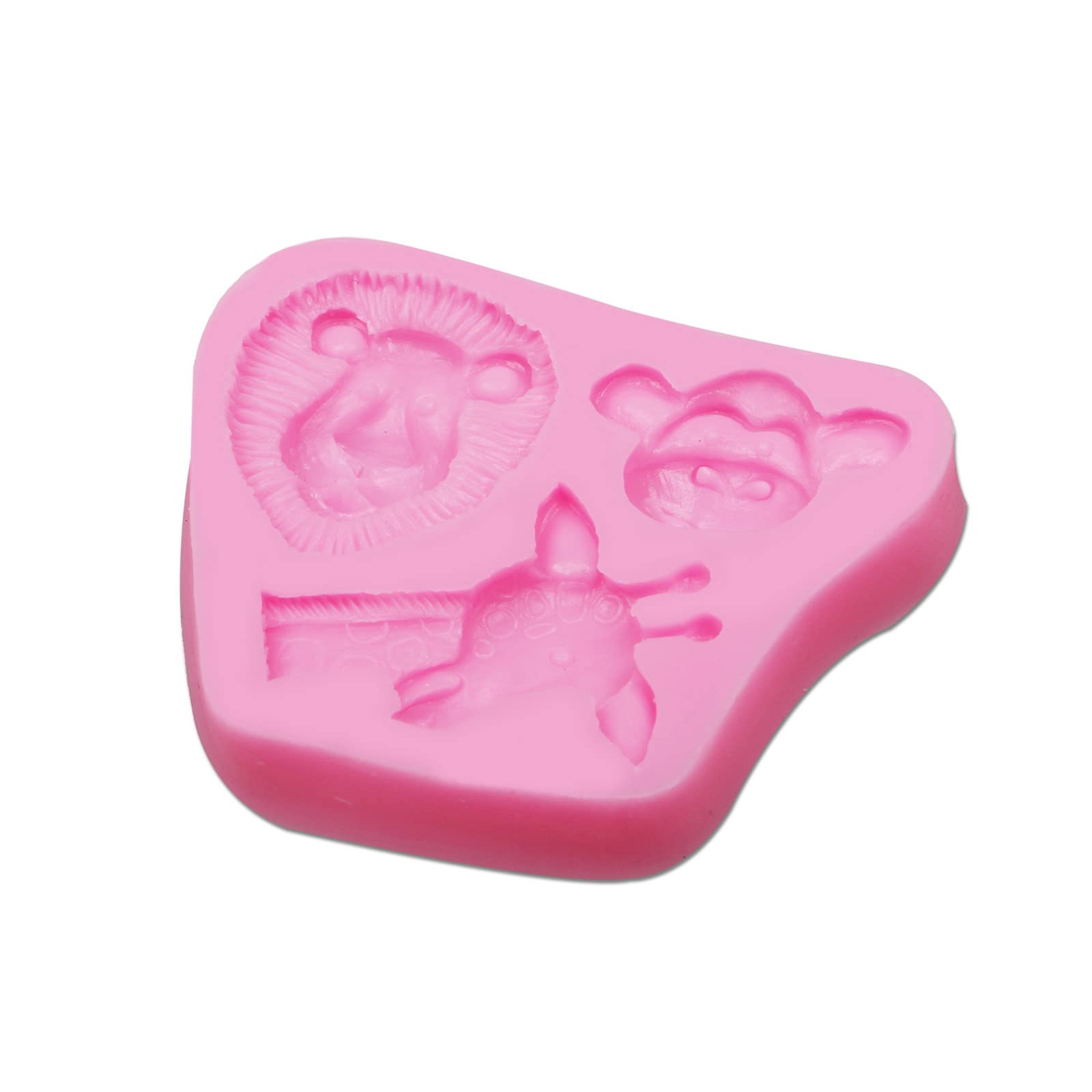 Elephant Chocolate Mold, Animal Theme Lion Giraffe Silicone Molds For Baby Shower Birthday Party Cake Decoration, Safari Animal
