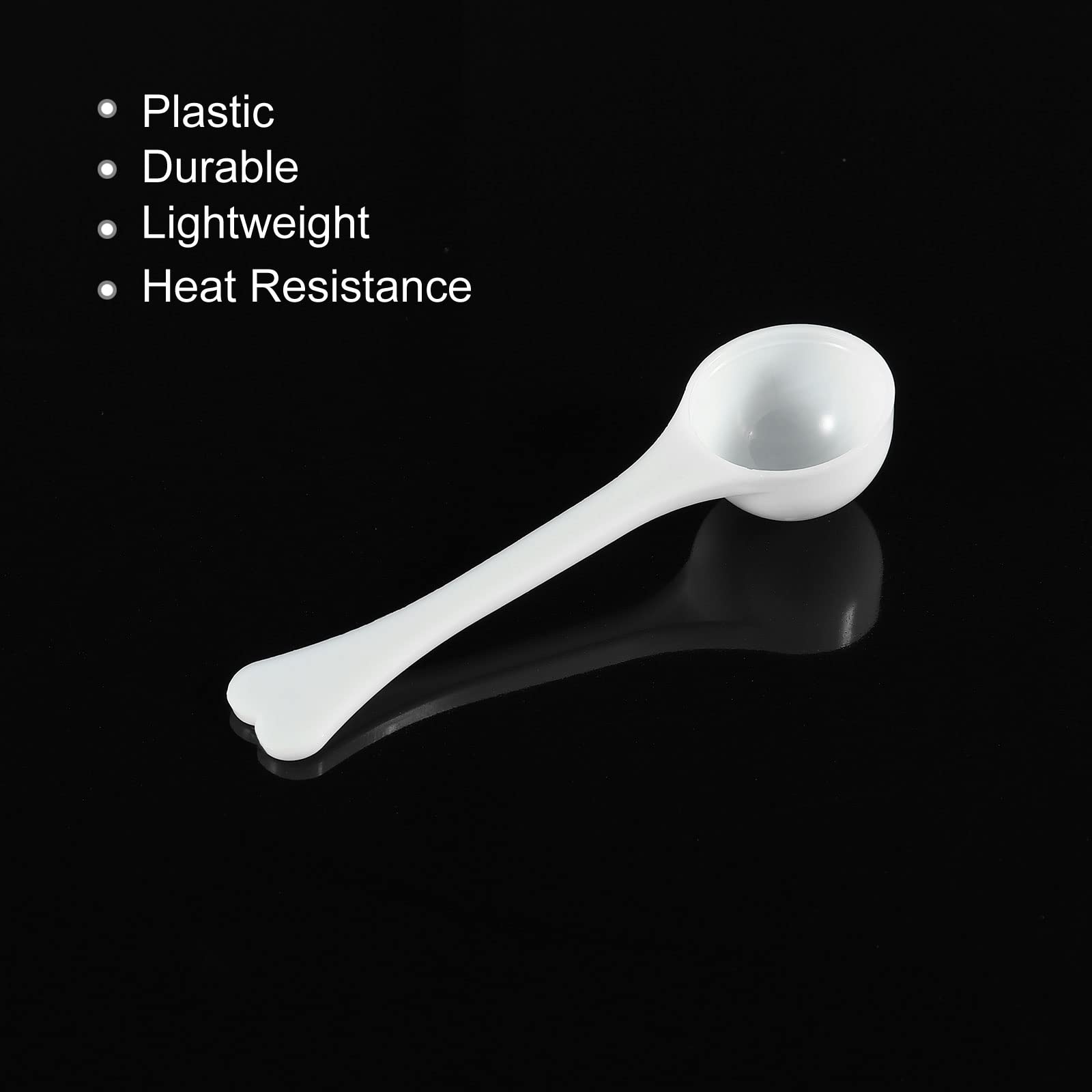 Meccanixity Micro Spoons 3 Gram Measuring Scoop Plastic Round Bottom Mini Spoon For Home Kitchen Powder Measurement Baking 15Pcs