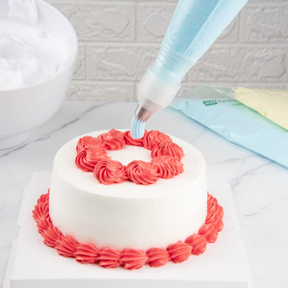 Restaurantware Pastry Tek Piping Tip 1 Open Star Decorating Tip - #6B Dent-Resistant Stainless Steel Icing Tip Dishwasher-Safe D