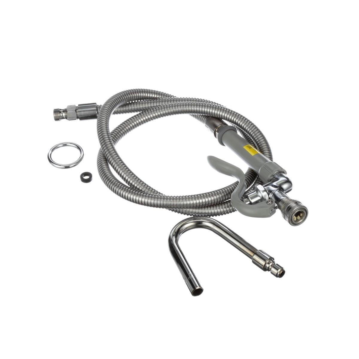 T&S Brass B-1413 Pot and Kettle Filler Quick-Connect Hook Nozzle Flexible Stainless Steel Hose