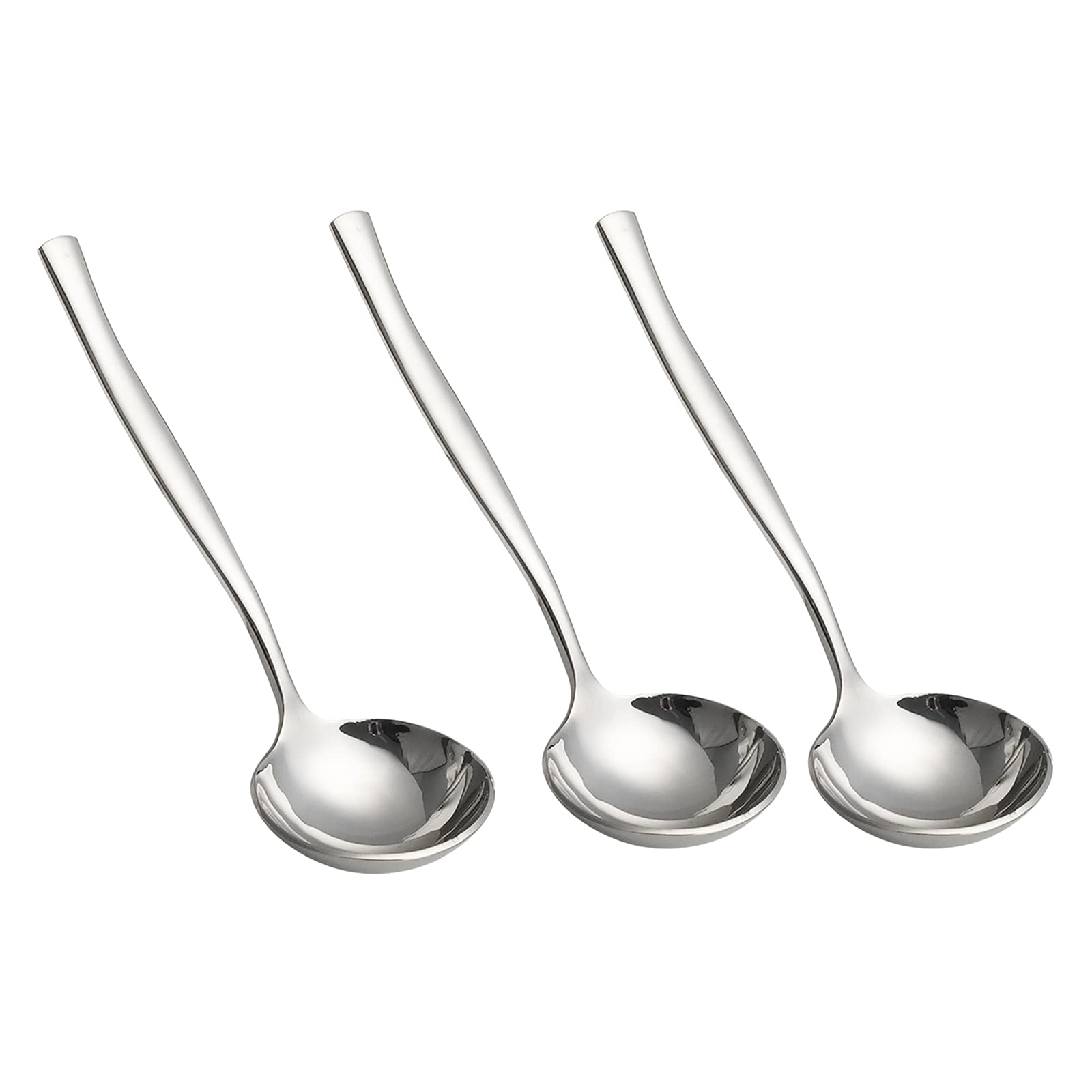 Nicesh 3 Piece Stainless Steel Gravy Ladle, Kitchen Small Table Ladle