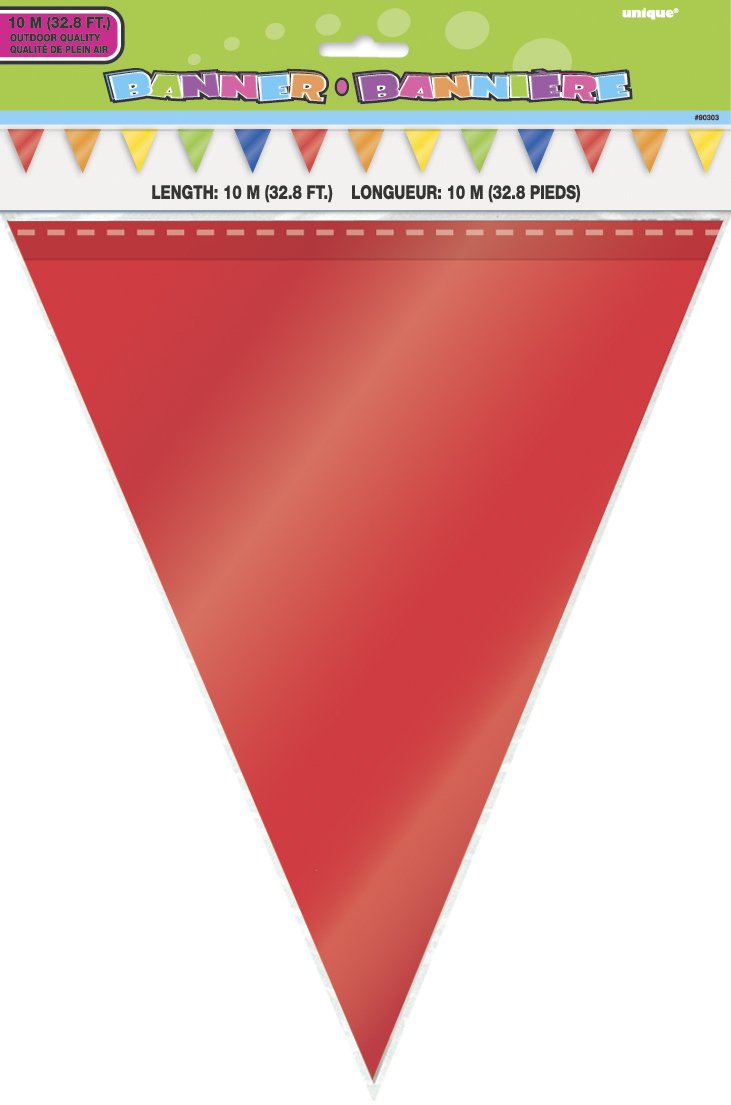 Rainbow Large Plastic Flag Banner - 32 Ft (1 Count) - Vibrant & Festive Decor For Parties, Celebrations & Events