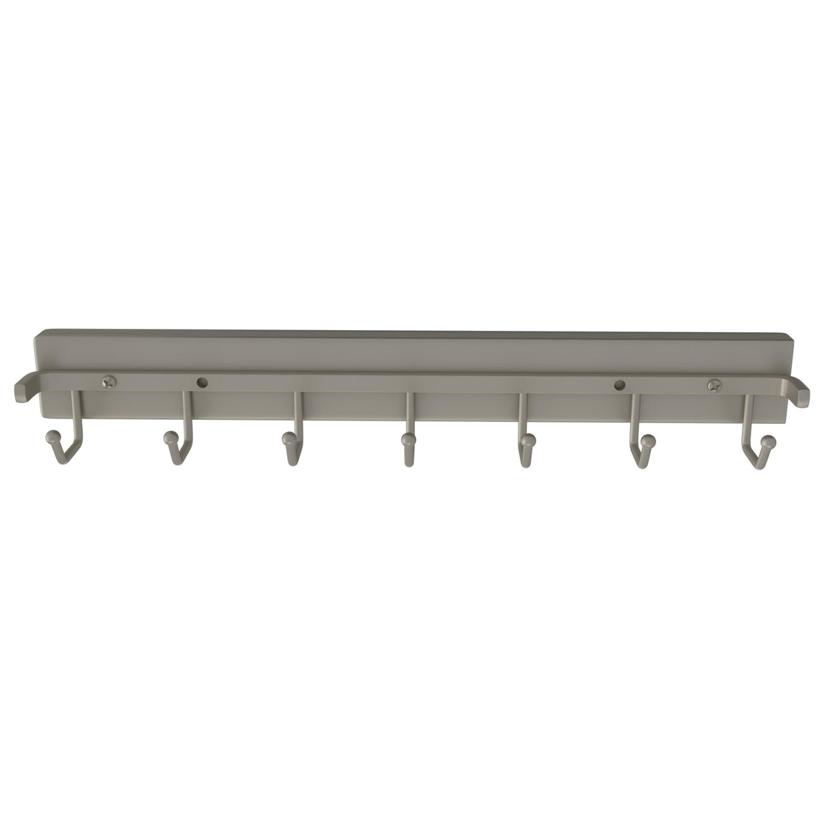 Rev-A-Shelf 14 Inch Pop Out Sliding Deluxe Belt And Tie Accessory Organization Rack Holder Hanger With 7 Hooks, Satin Nickel, Br