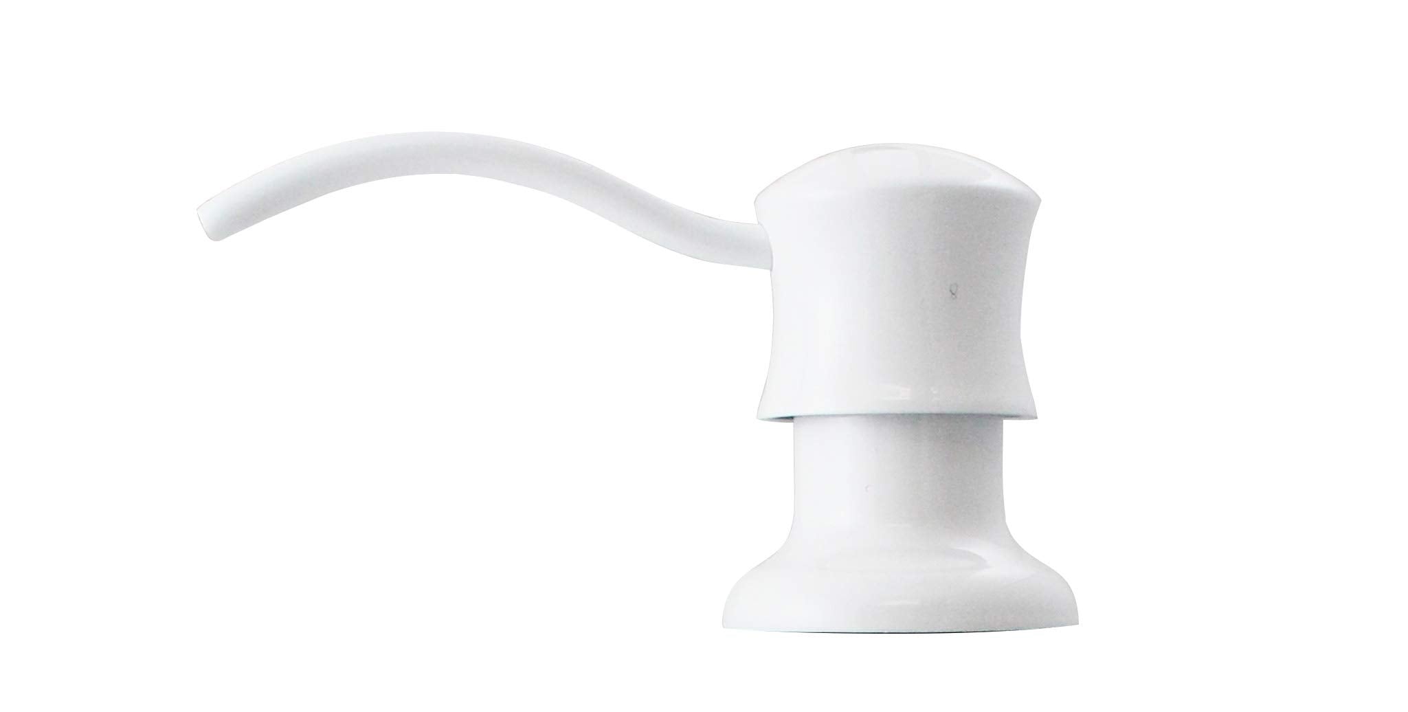 Premium Style Soap Or Lotion Dispenser With Large Capacity Bottle (10 Oz.) White