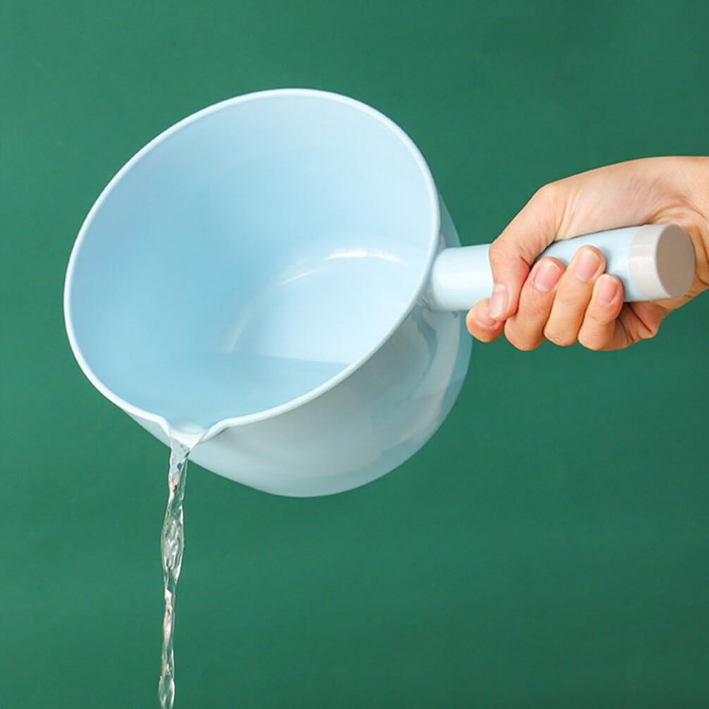 Doitool 2Pcs Plastic Water Ladle Thicken Baler Water Dipper Bathing Scoop Cup Japanese Style Water Spoons For Home Kitchen Cooki