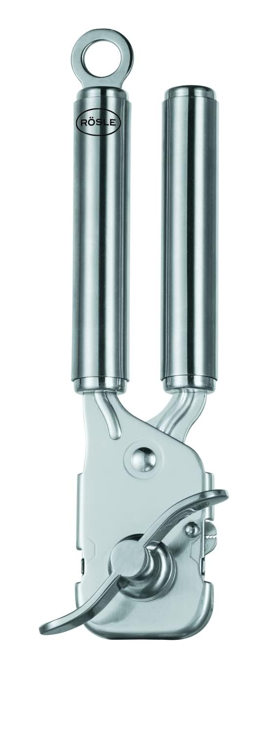 Rsle Stainless Steel Can Opener With Pliers Grip, 7-Inch