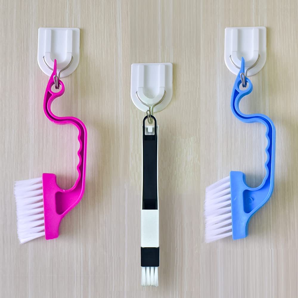 Crevice Gap Cleaning Brush Tool, 6Pcs Hand-Held Groove Gap Cleaning Tools, 2 In 1 Dustpan Cleaning Brushes, Shutter Door Window