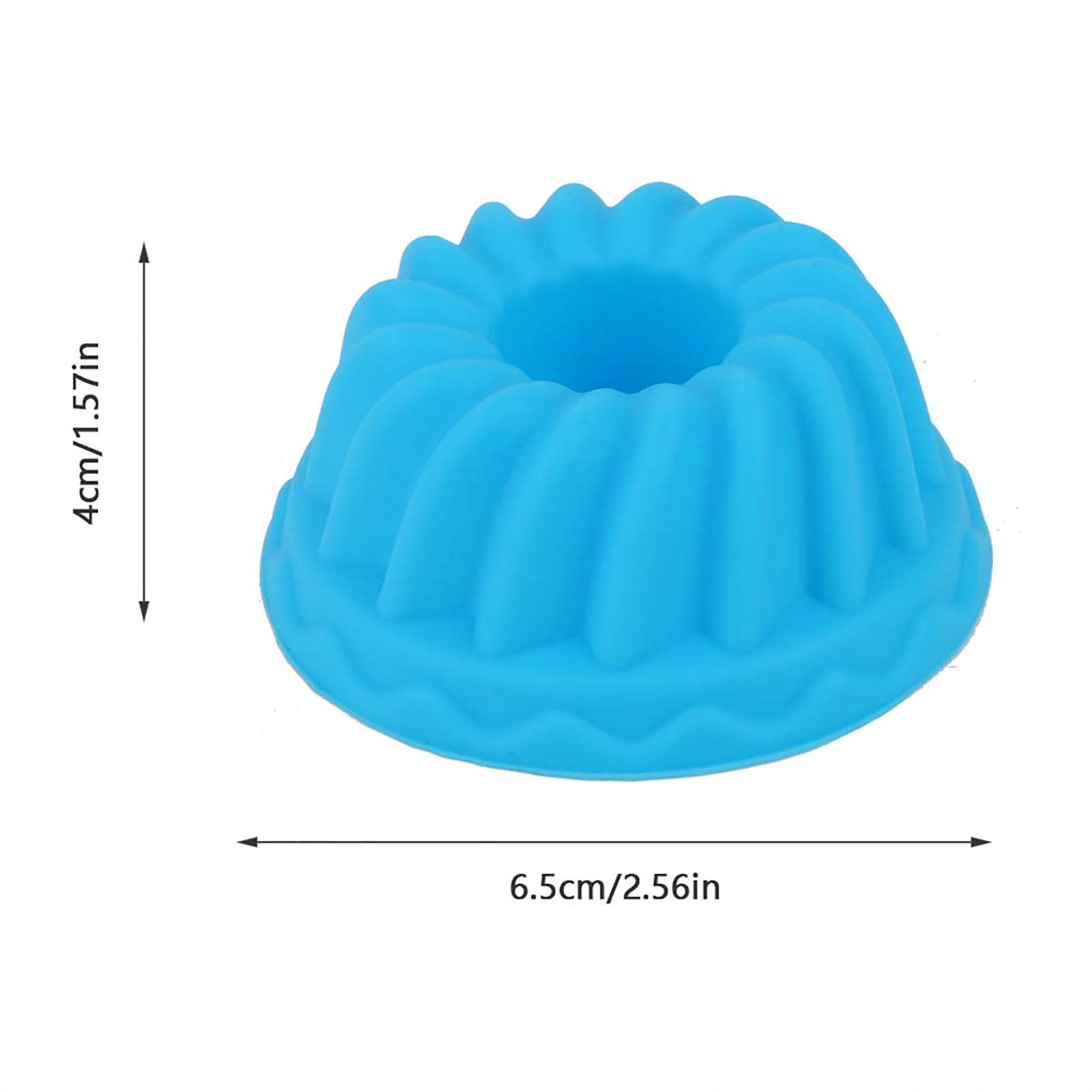 Hapivida Silicone Cupcake Molds, 12Pcs Mini Fluted Round Silicone Baking Mold Silicone Donut Pans, Non-Stick Reusable Mini Pumpk