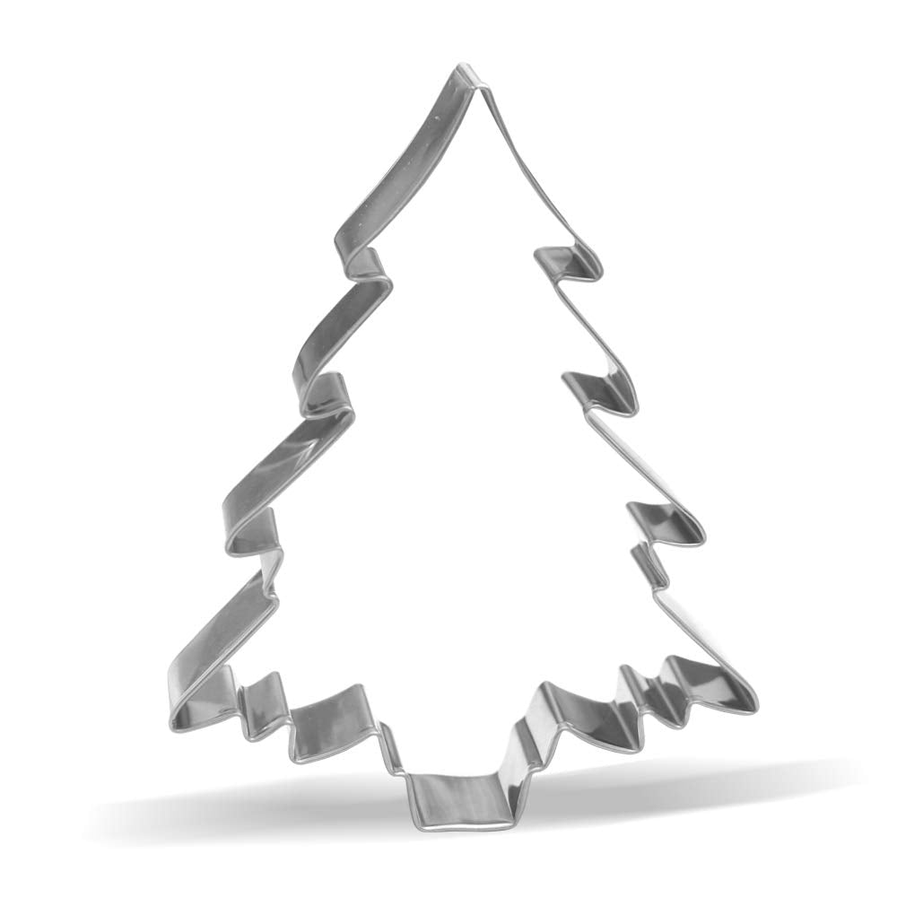 4.7 Inch Christmas Tree Cookie Cutter - Stainless Steel