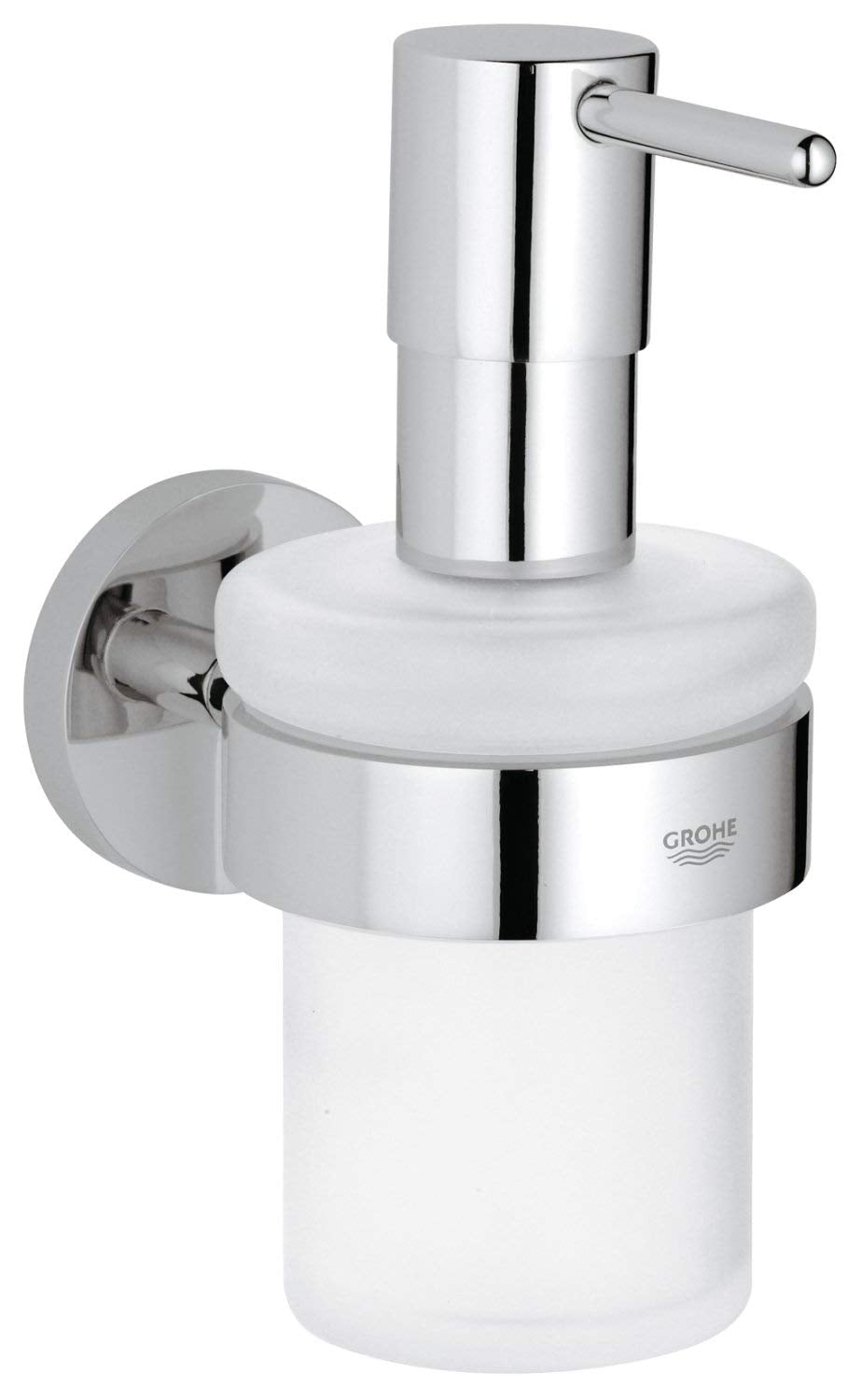 Grohe 40448001 Essentials Soap Dispenser With Holder, Starlight Chrome