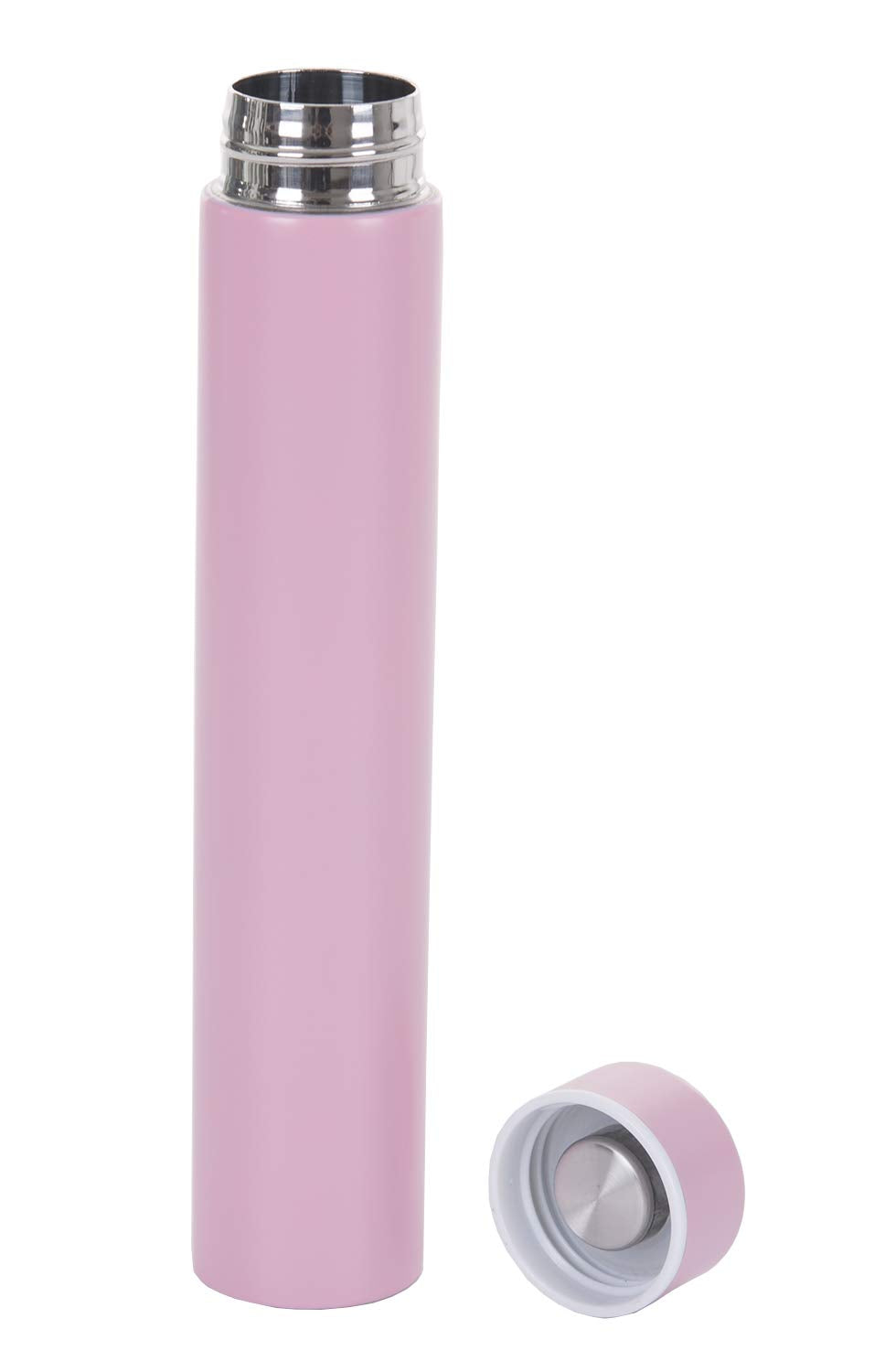 Chezmax Slim Stainless Steel Insulated Thermos Water Bottle 9.56 Oz,Pink