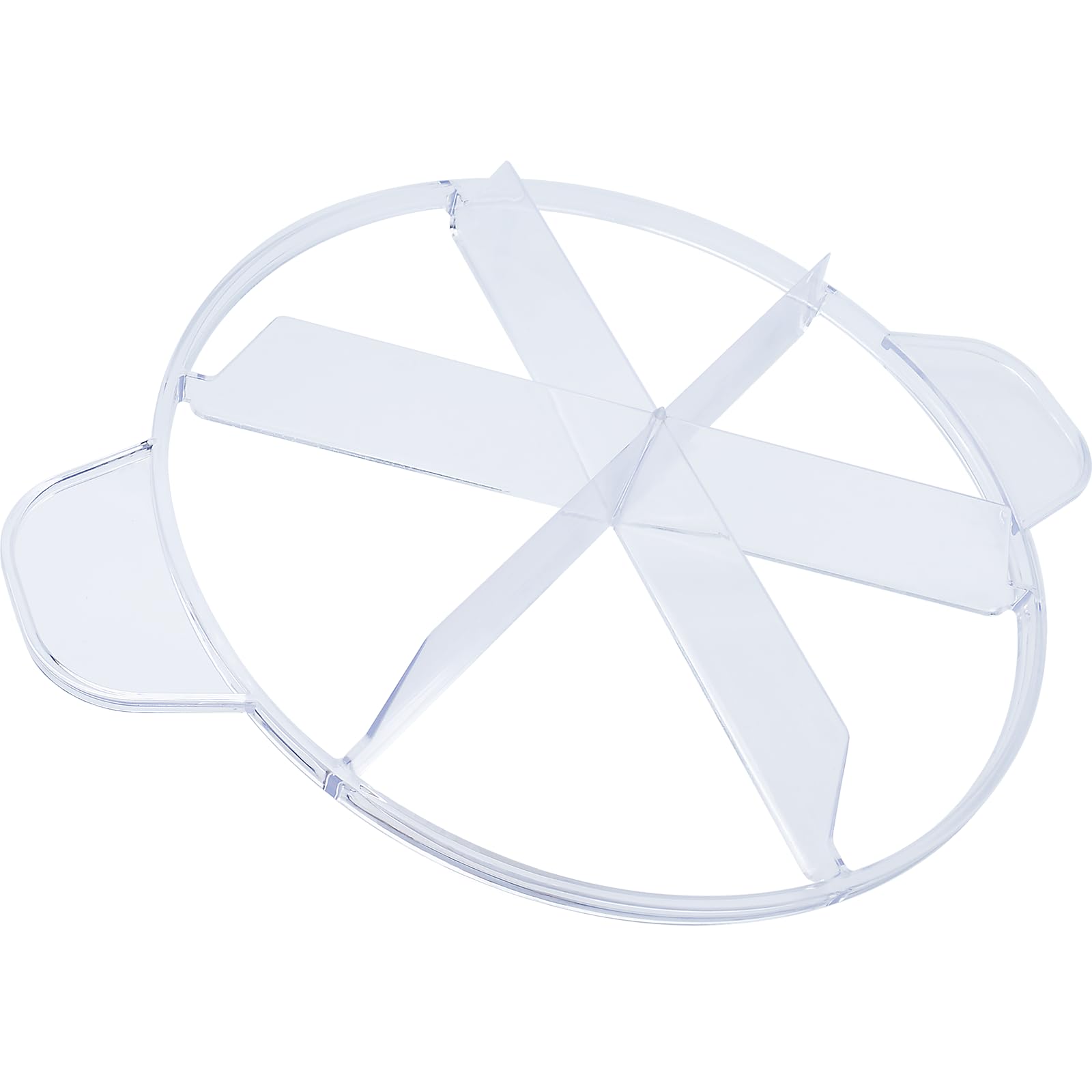 FDXGYH Pie Cutter 6 slice 10 Pie Plastic Cutter with 6 Equal Slices for Slicing Pies Cake Quiches Desserts (Transparent)