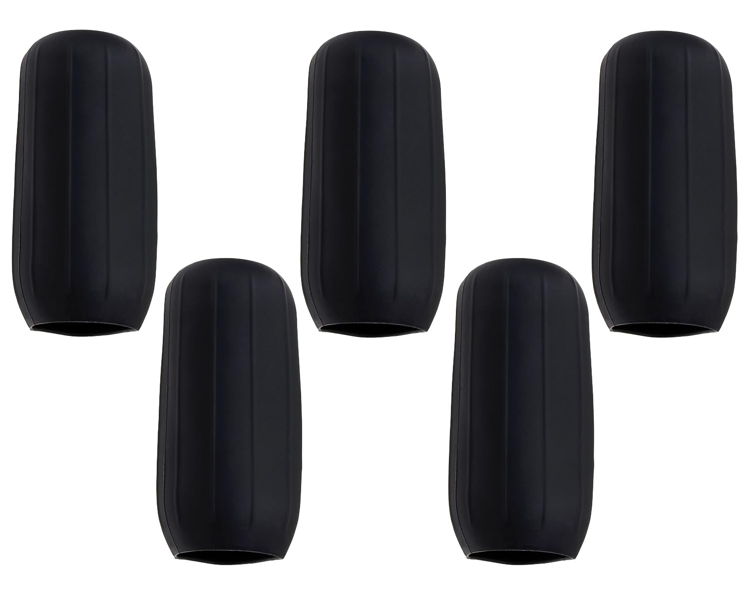 Mini Skater 5Pcs Silicone Travel Bottle Cover Reusable Elastic Sleeve Fit Standard Toiletry Container Stretching Bottle Lid Cap