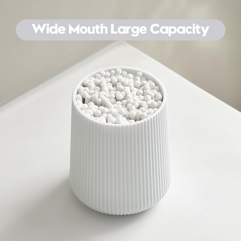 YAUKPH White Striped Toothbrush Holder for Electric Toothbrushes Bathroom Organizer for Toothpaste Kids & Adults