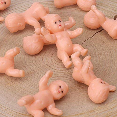 1.2'' King Cake Babies Mini Plastic Babies For Baby Shower Ice Cube Game Party Favor Decorations