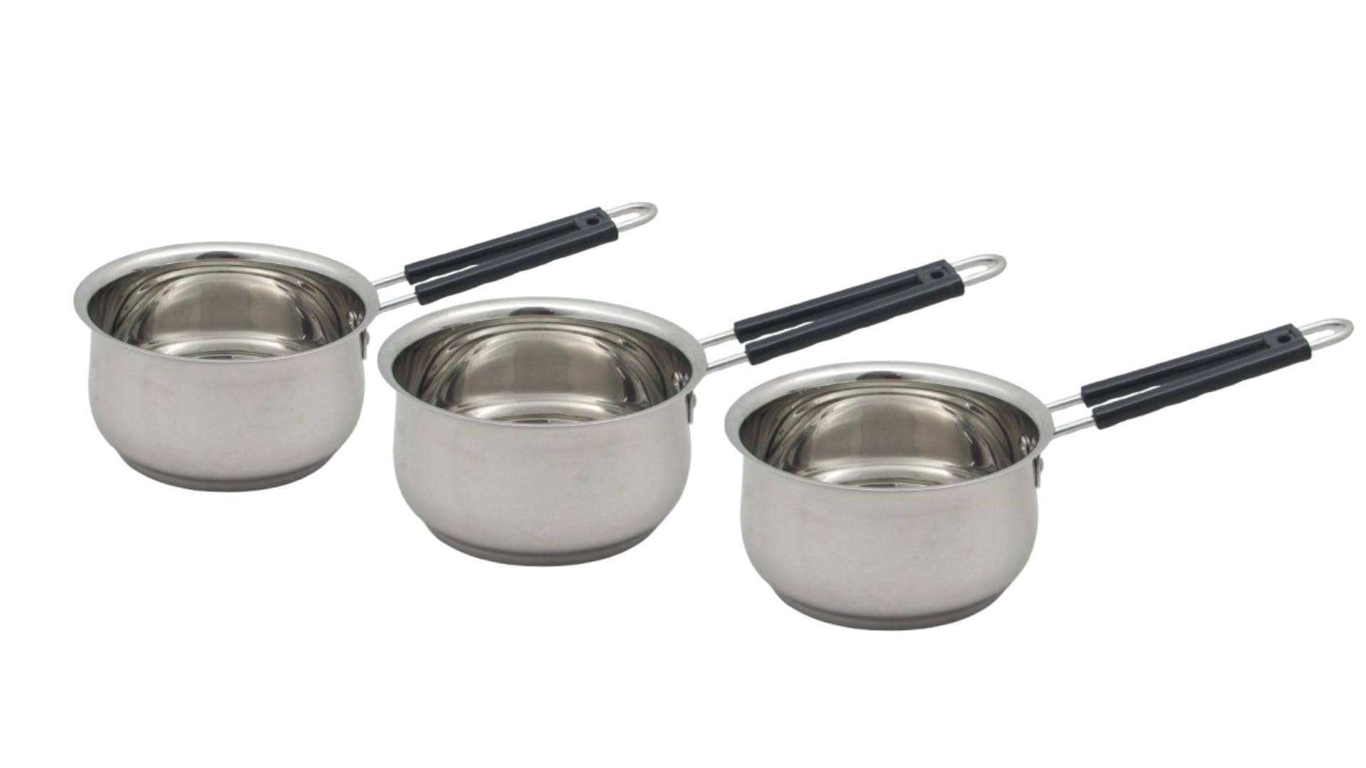 Olrada Steel Induction Saucepan, Stainless Steel Nonstick Sauce Pan, Nonstick Small Pot, Milk Pan, Nonstick Induction Pot, Sauce