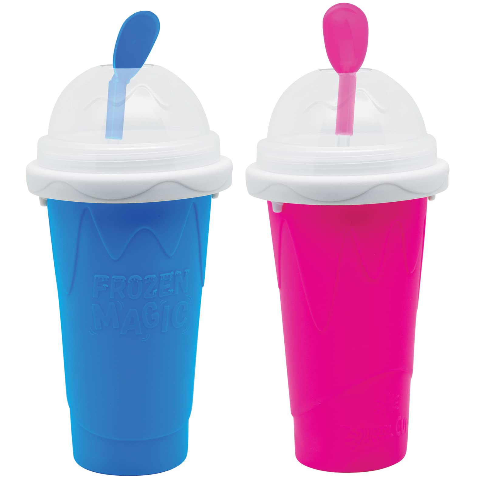 Slushy Maker Cup, Slushie Cup Maker, Milk Cola Juice Squeeze Cup, Magic Quick Freeze Cup, Cooling Cup, Smoothies Cup with Lids a