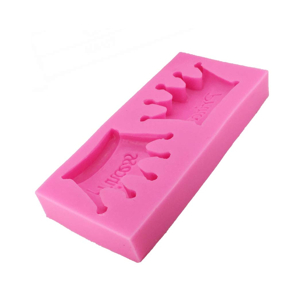 1Pc Princess Crown Shape Silicone Mold For Diy Crystal Chocolate Desserts Jelly Shots Pudding Ice Cube Fondant Mold Gum Paste Cu