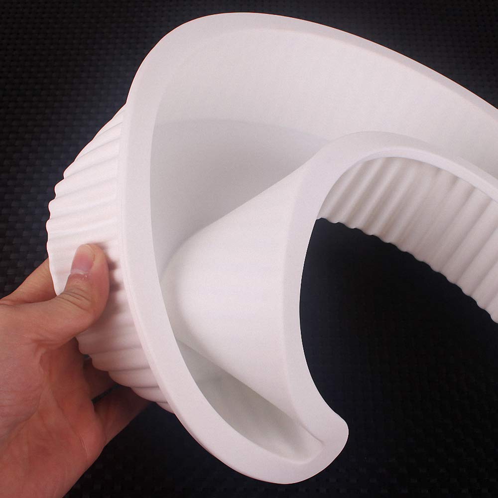 3D Moon Shape Silicone Cake Mold, Crescent Moonlight Sonata Mousse Cake Pan Bread Pizza Baking Mold Kitchen Bakeware Tools