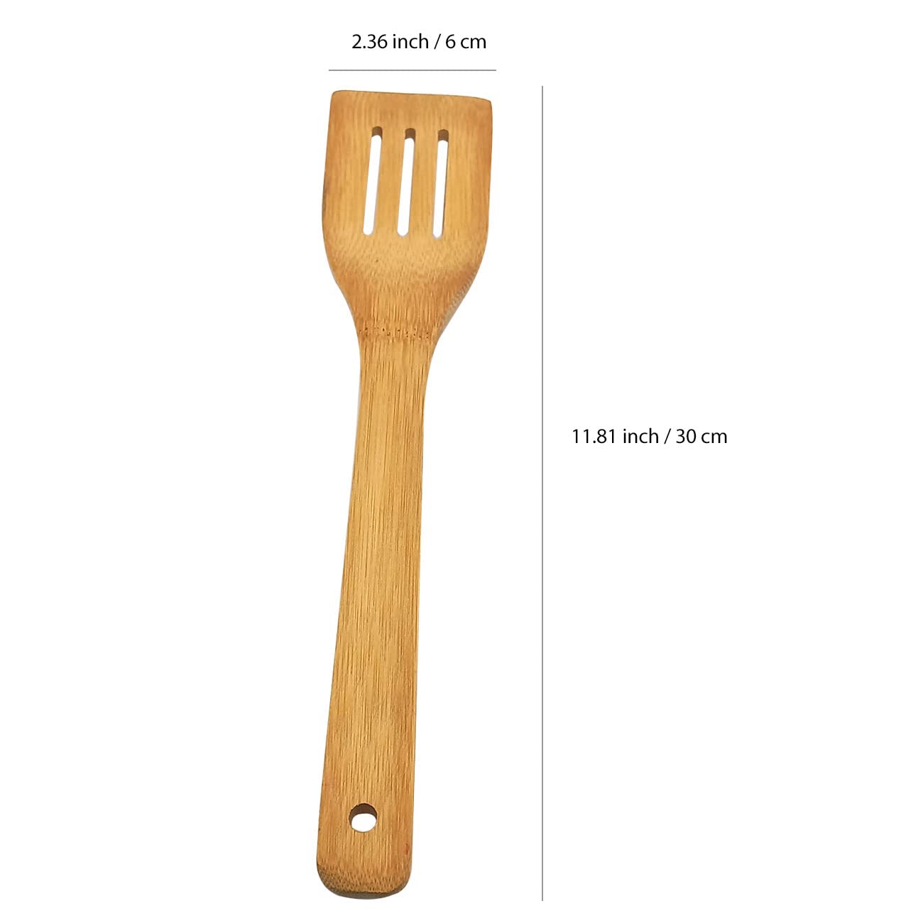 Wooden Spatula - 11.8    Bamboo Utensil Kitchen Cooking Tools Spoon, Stir Fry And Mixing, Essential Tools, Natural And High Heat