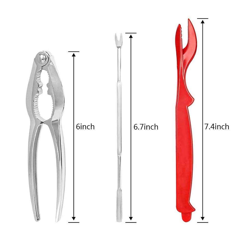 26 Pcs Seafood Tools Include Crab Crackers, Seafood Scissors, Lobster Sheller, Crab Hammer,And Shellfish Forks,Nutcracker Set