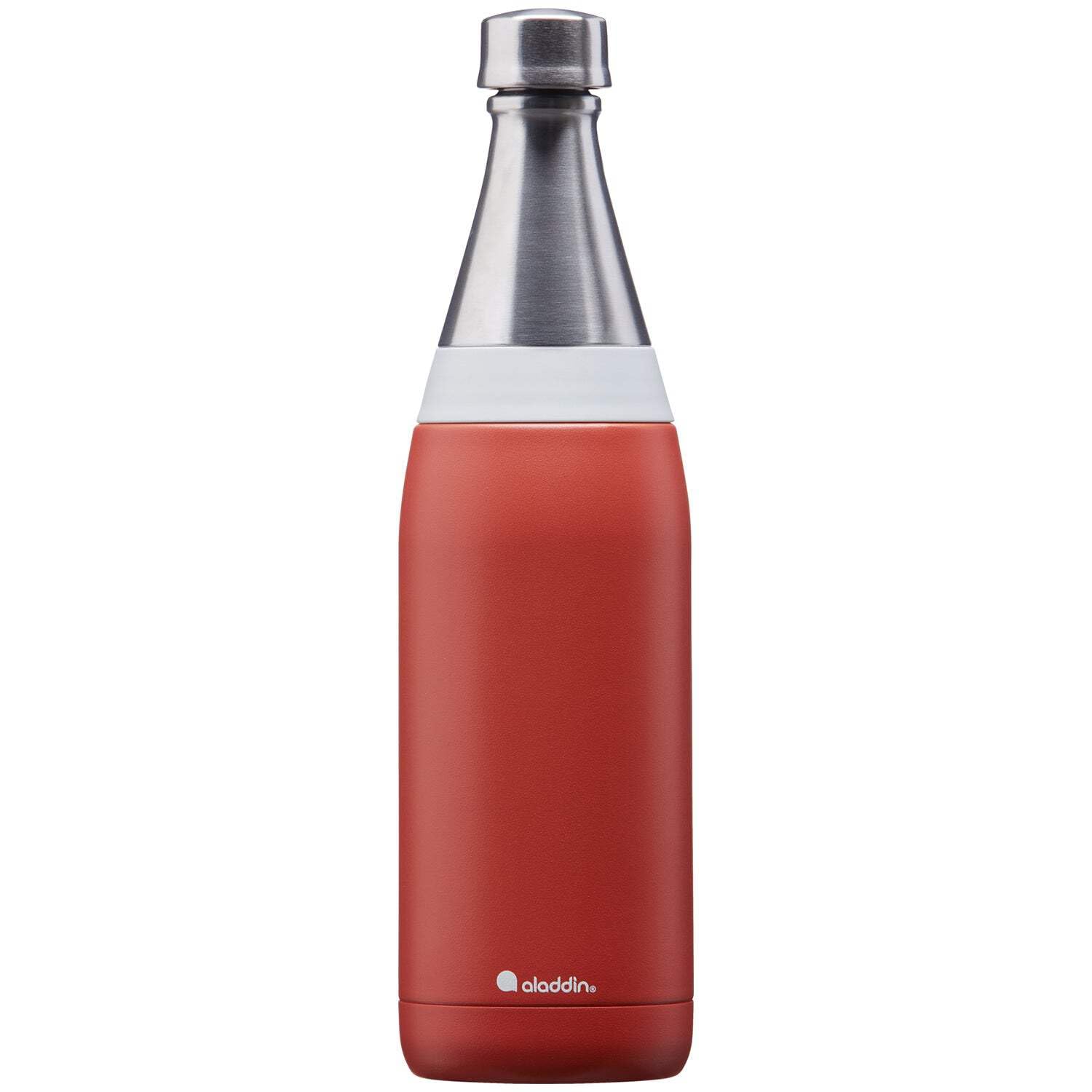 Aladdin Fresco Thermavac Stainless Steel Water Bottle 0.6L Terra Cotta - Leakproof - Keeps Cold for + 10 Hours - BPA-Free - Dishwasher Safe - Reusable Thermos Flask with Durable Finish