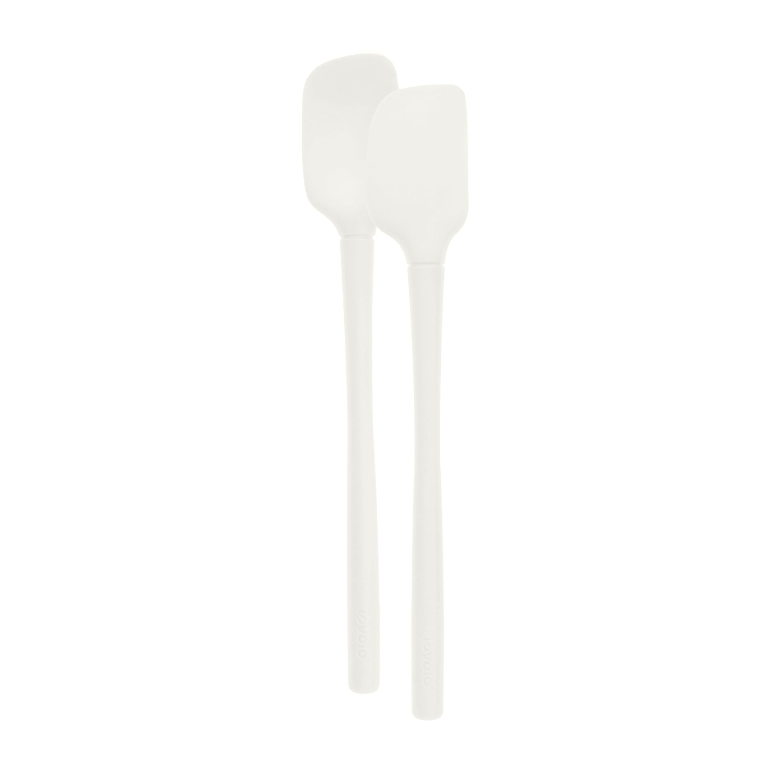 Tovolo Flex-Core Mini Kitchen Utensil Set of 2, Heat-Resistant & BPA-Free Silicone Spatula & Spoonula, Cast Iron & Non-Stick Coo