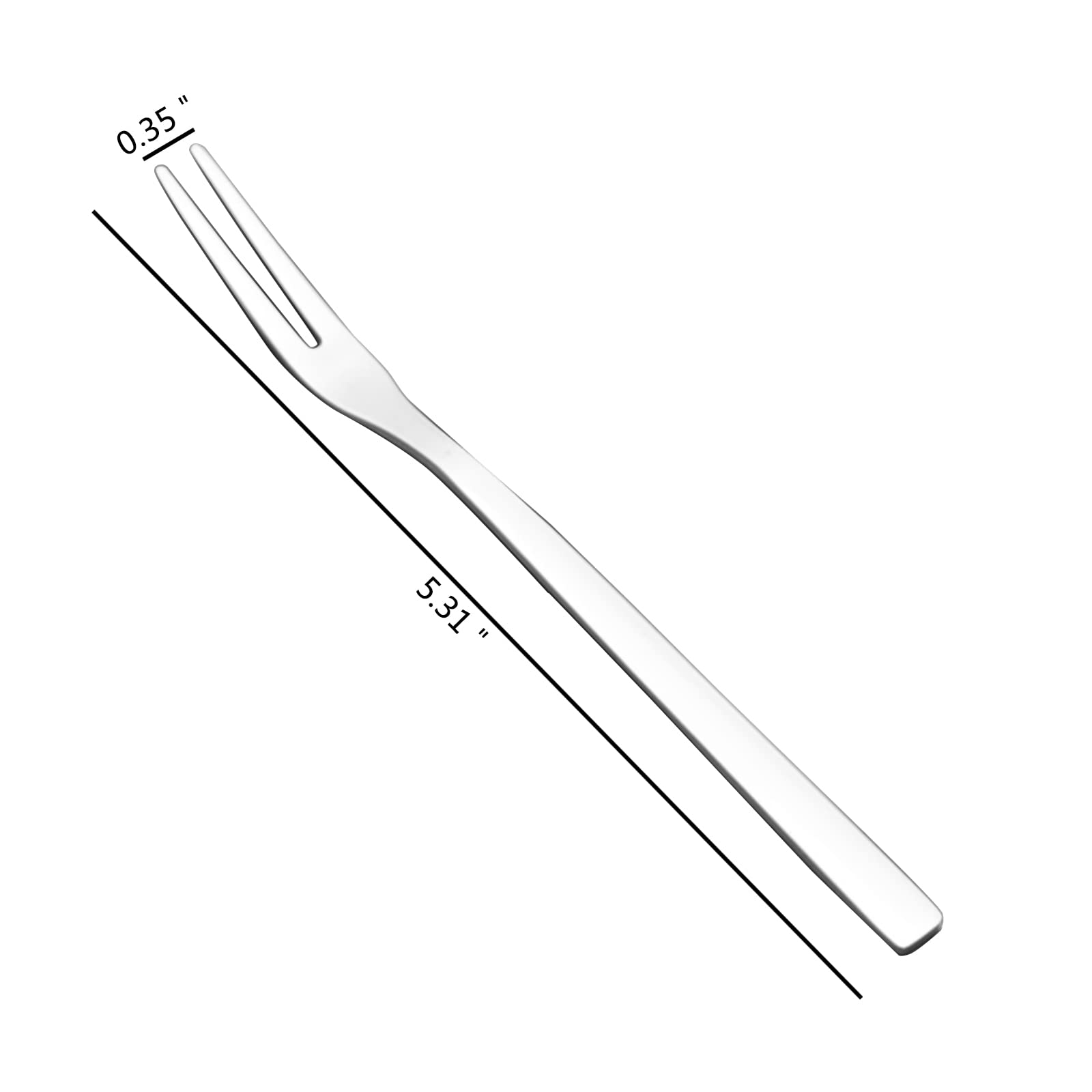 Lesbin 12-Piece 2-Prong Fork  Stainless Steel Fruit Forks  5.4-Inch