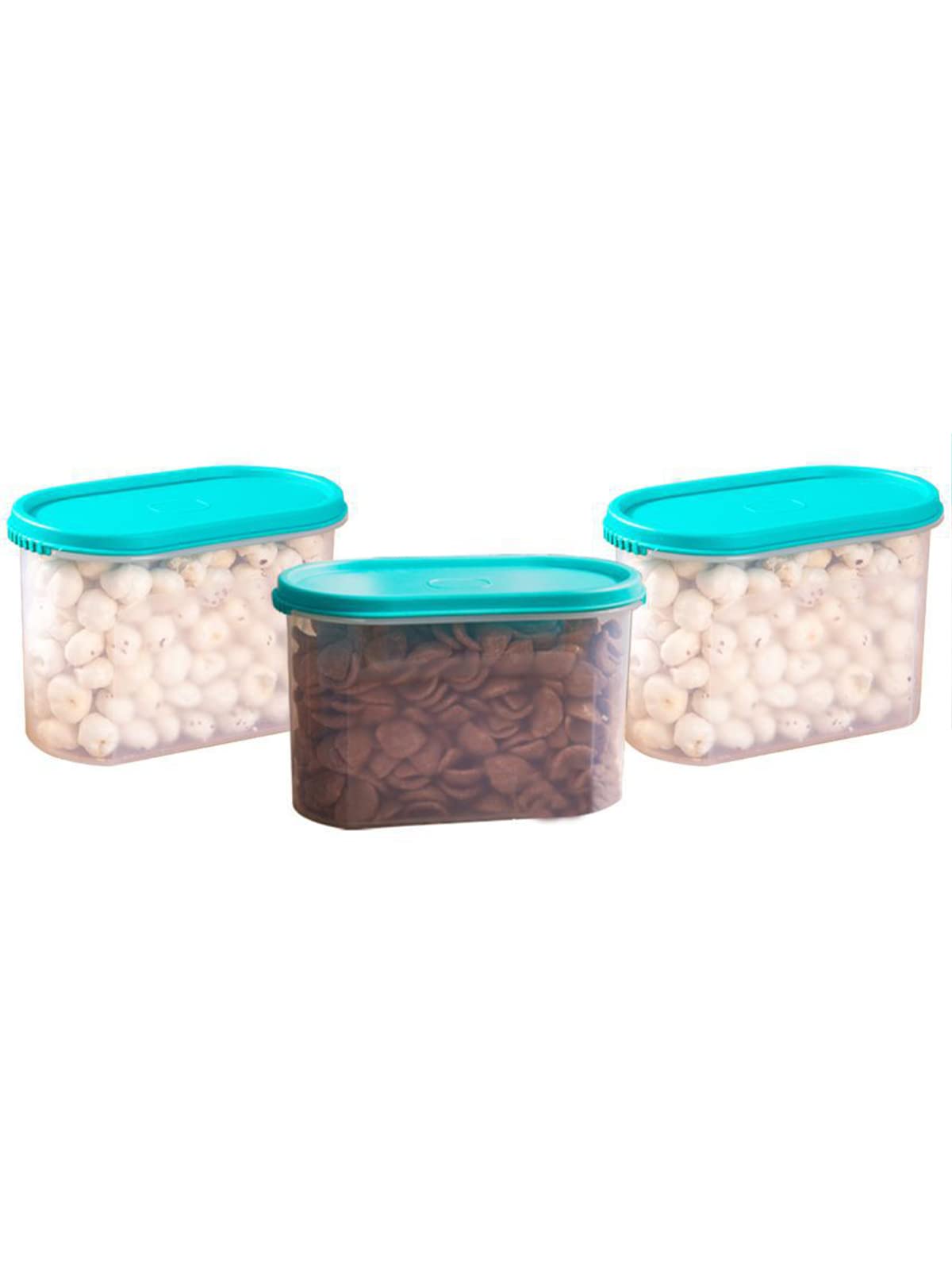 Hometales MultiPurpose Container 1200Ml,Aqua Green Lid (3U)
