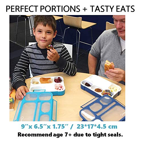 Bento-Box Lunch Boxes For Kids, Boys, Adults. Leakproof Lunch Set, Bentoboxes For School Or Work. Portion Containers. Bpa Free.