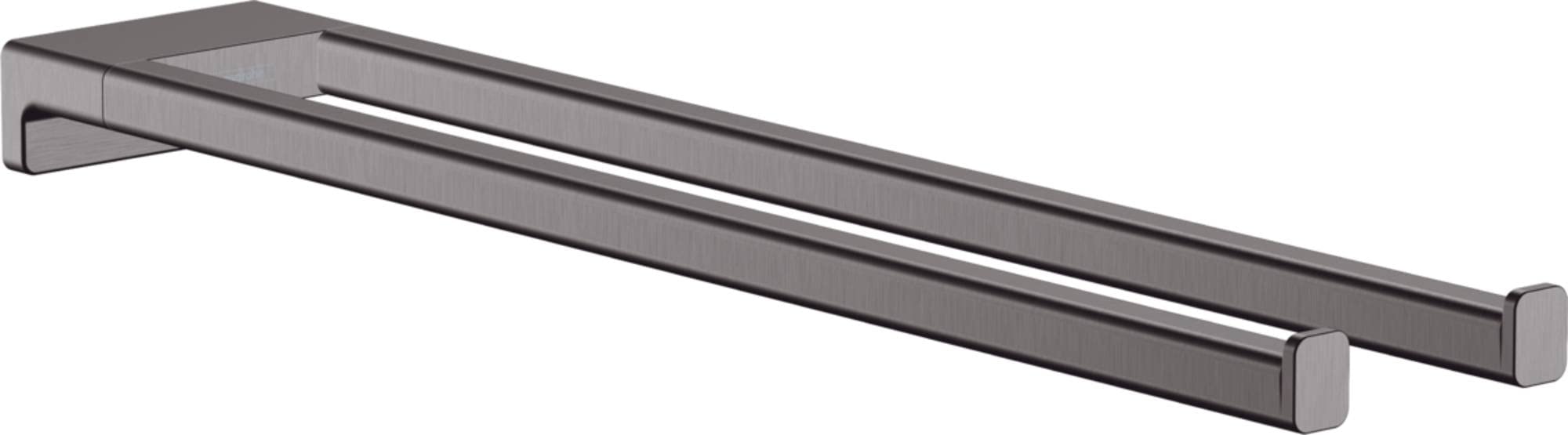 Hansgrohe -Towel Holder Twin-Handle 3-Inch Holder In Brushed Black Chrome, 41770340
