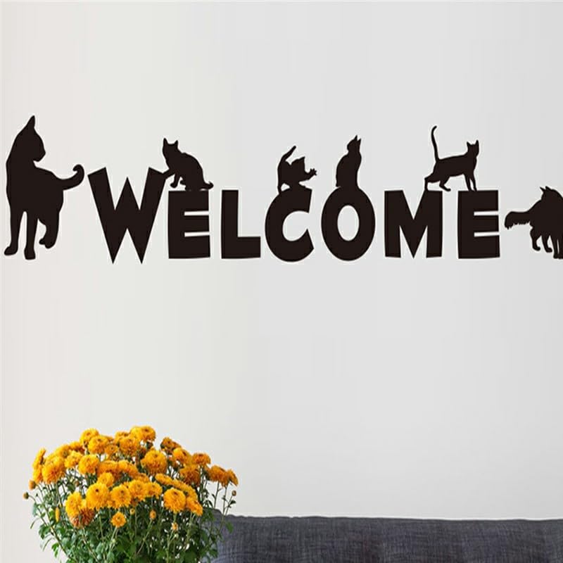 GADGETS WRAP Wall Decal Vinyl Sticker Chic Modern Style Cartoon Design Cats for Office Home Wall Decoration
