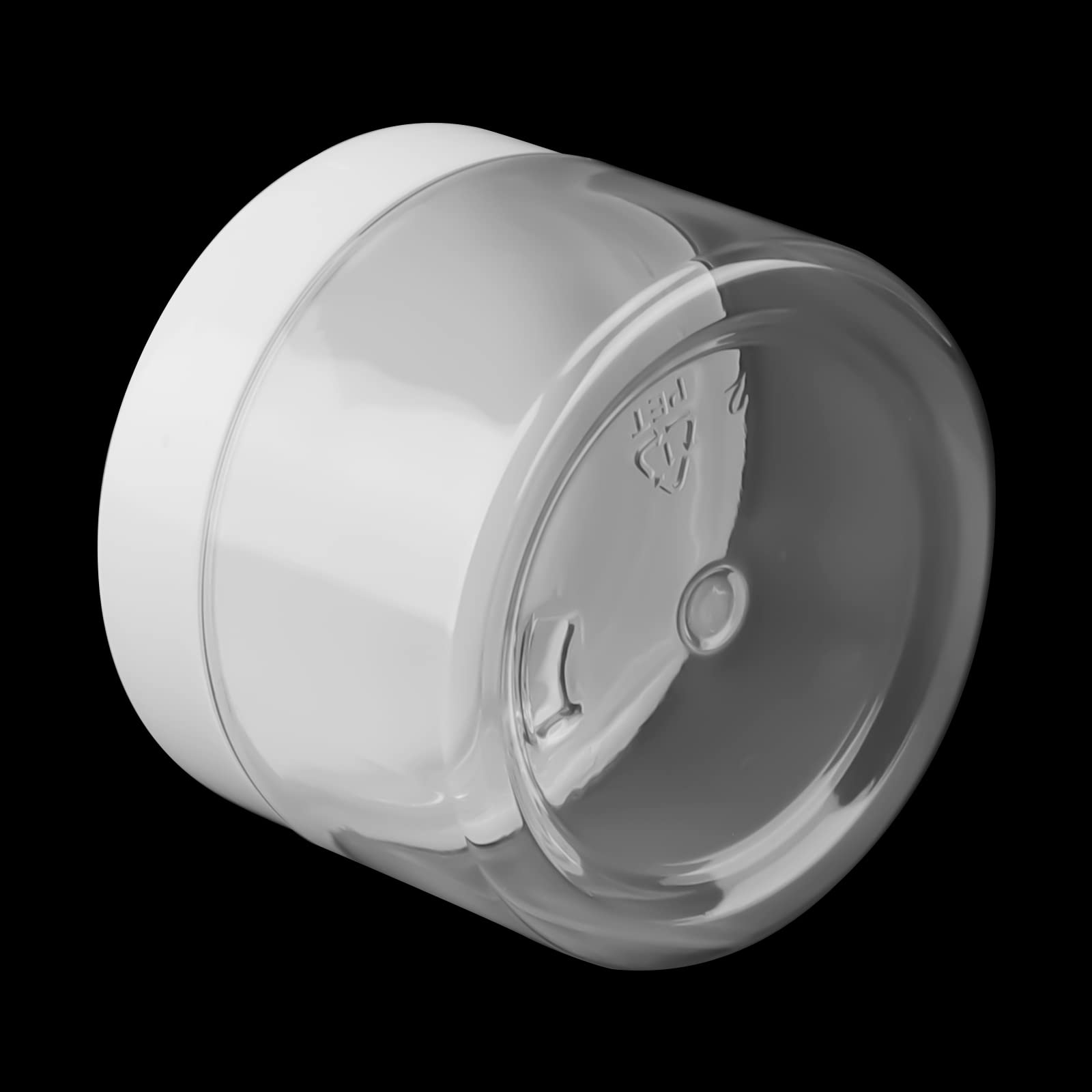 Lexinin 65 Pack 4Oz Clear Plastic Jars With White Lids, 120Ml Wide-Mouth Plastic Jars, Empty Round Slime Containers For Nuts, Ca