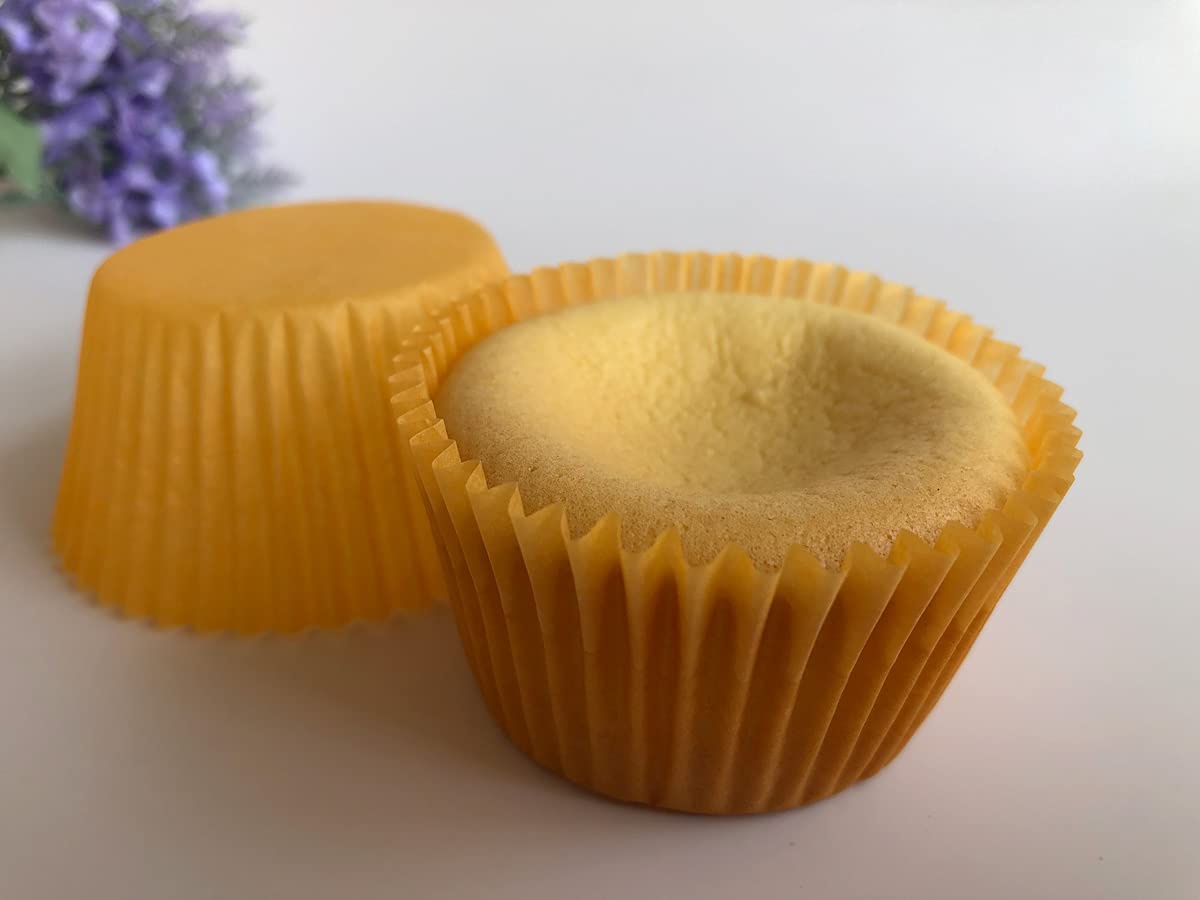Huaswan Orange Cupcake Liners Greaseproof Paper Standard Baking Cups For Party And More, 150-Count