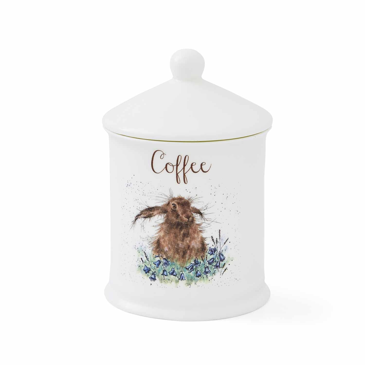 TEROLL Royal Worcester Coffee Canister - Bright Eyes (Hare)