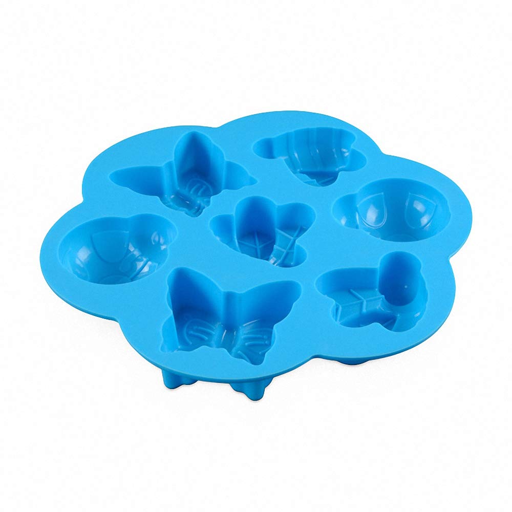 7 Jumbo Cavity Insect Baking Mold. Bee Butterfly Ladybug Cake Cupcake Dessert Baking Pan Chocolate Soap Pudding Jello Ice Cube T