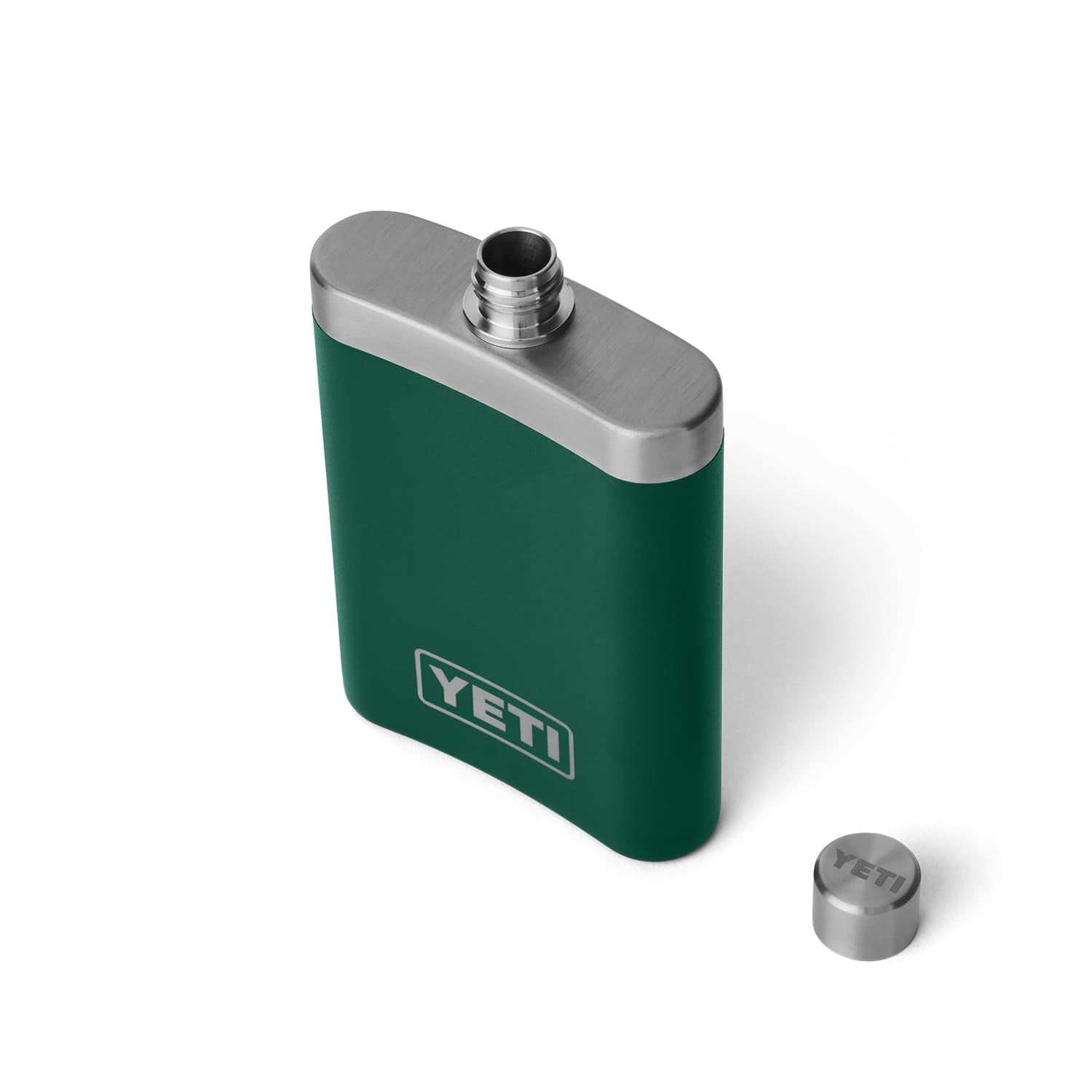 YETI 7 oz Flask and Funnel, Black Forest Green