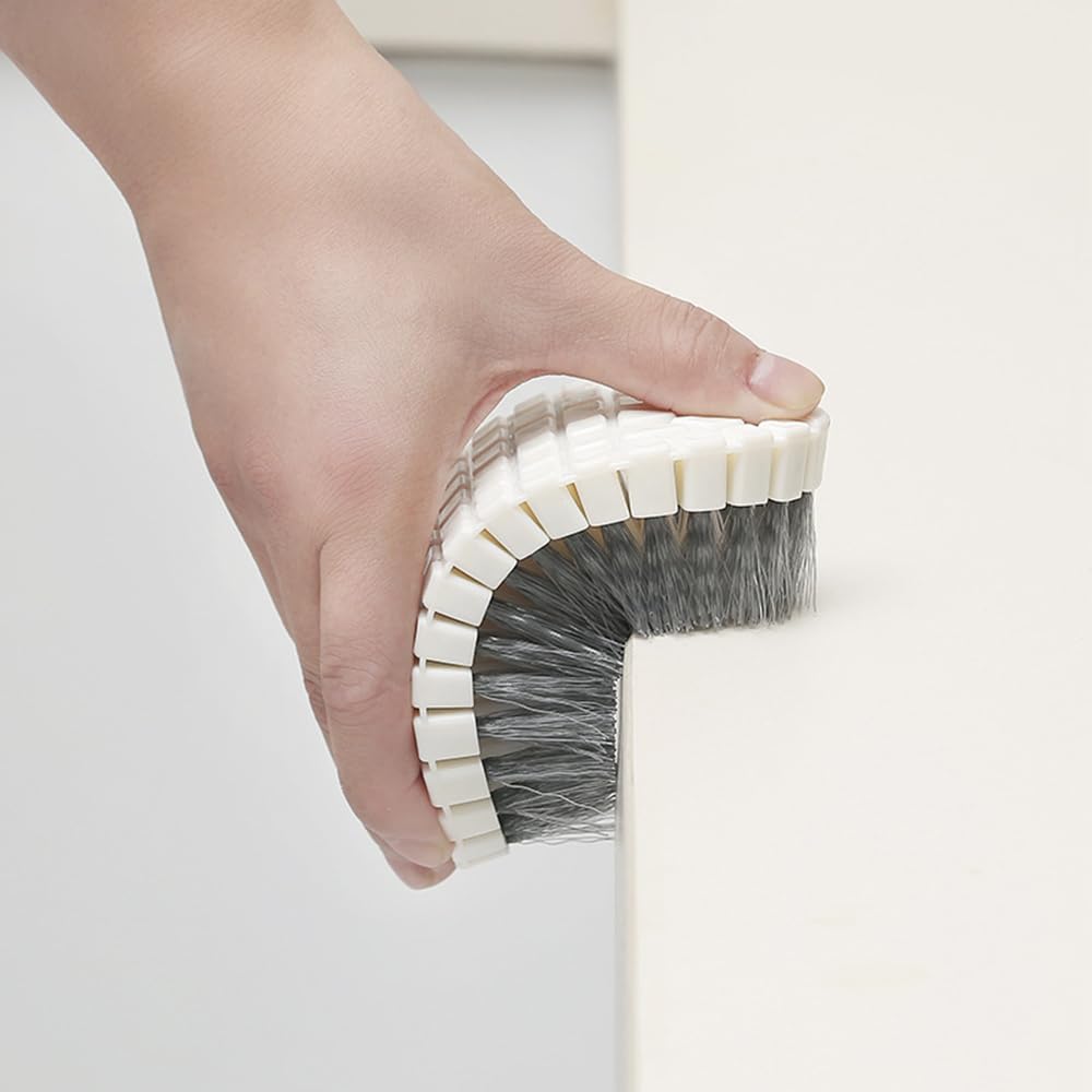 Chenshuo Multi Purpose Heavy Duty Scrub Brush, Heavy Duty Hand Held Scrub Stiff Bristle Brush, Multiple Segments Are Bendable Fr