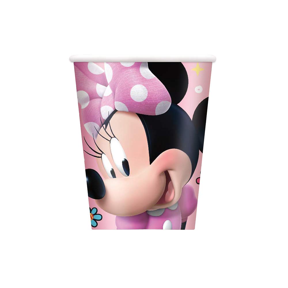 Multicolor Paper Disney Iconic Minnie Mouse Cups (9Oz) 8 Count - Perfect For Birthdays & Celebrations, Stand Out & Delight Your