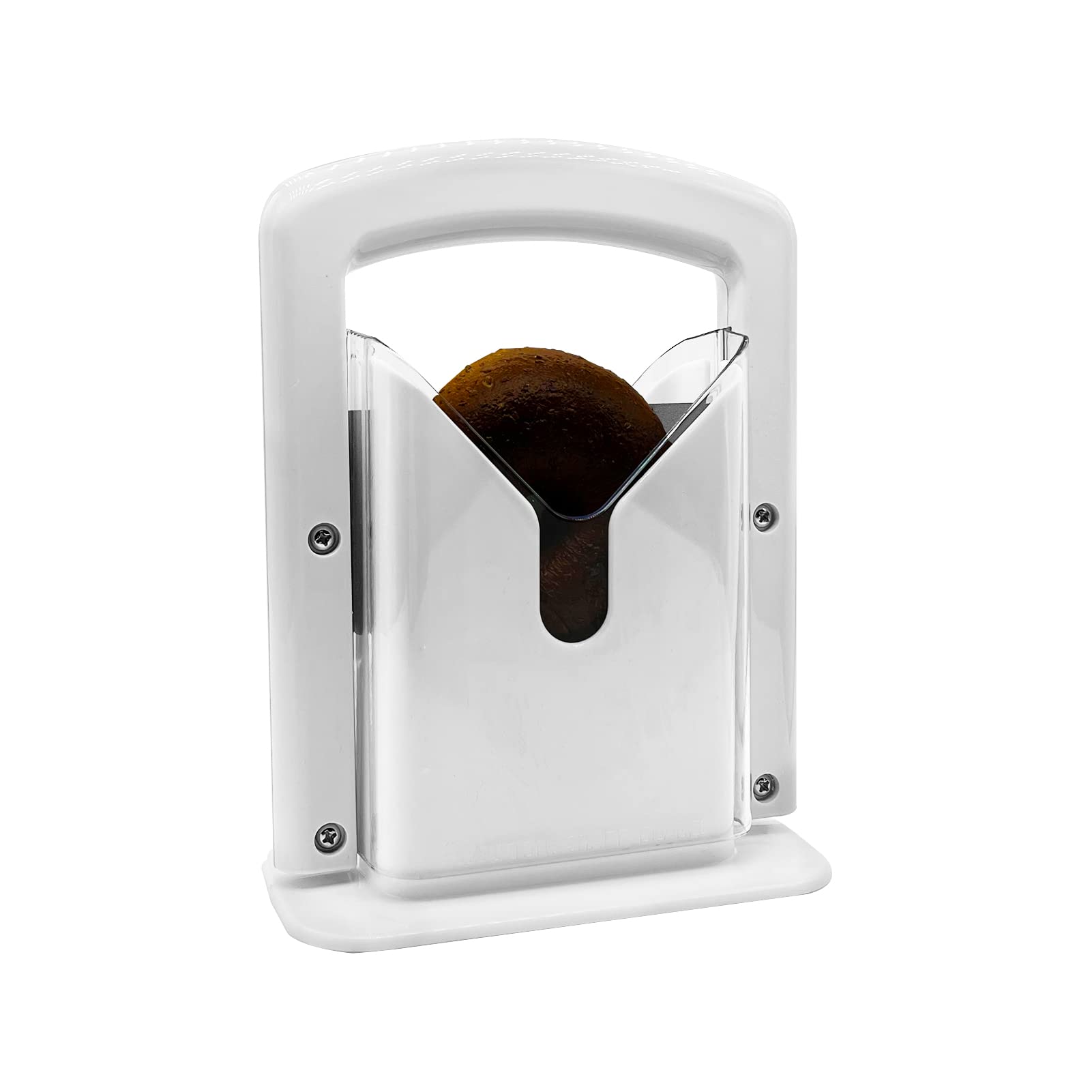 Bagel Slicer, Bagel Cutter Stainless Steel (White)